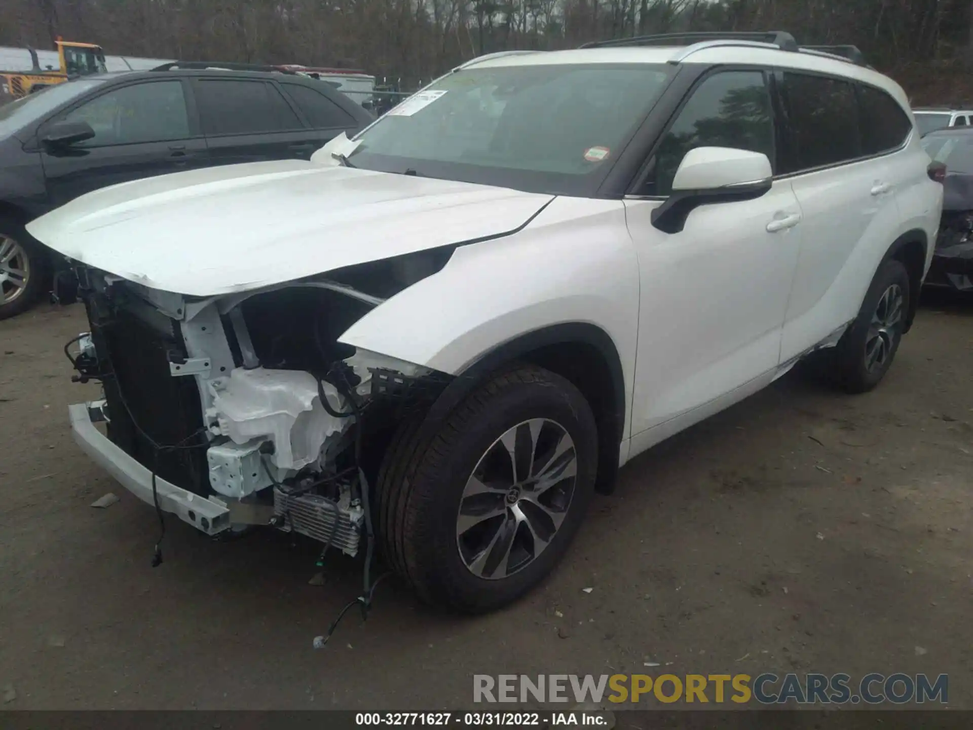 2 Photograph of a damaged car 5TDGZRBH7MS070805 TOYOTA HIGHLANDER 2021