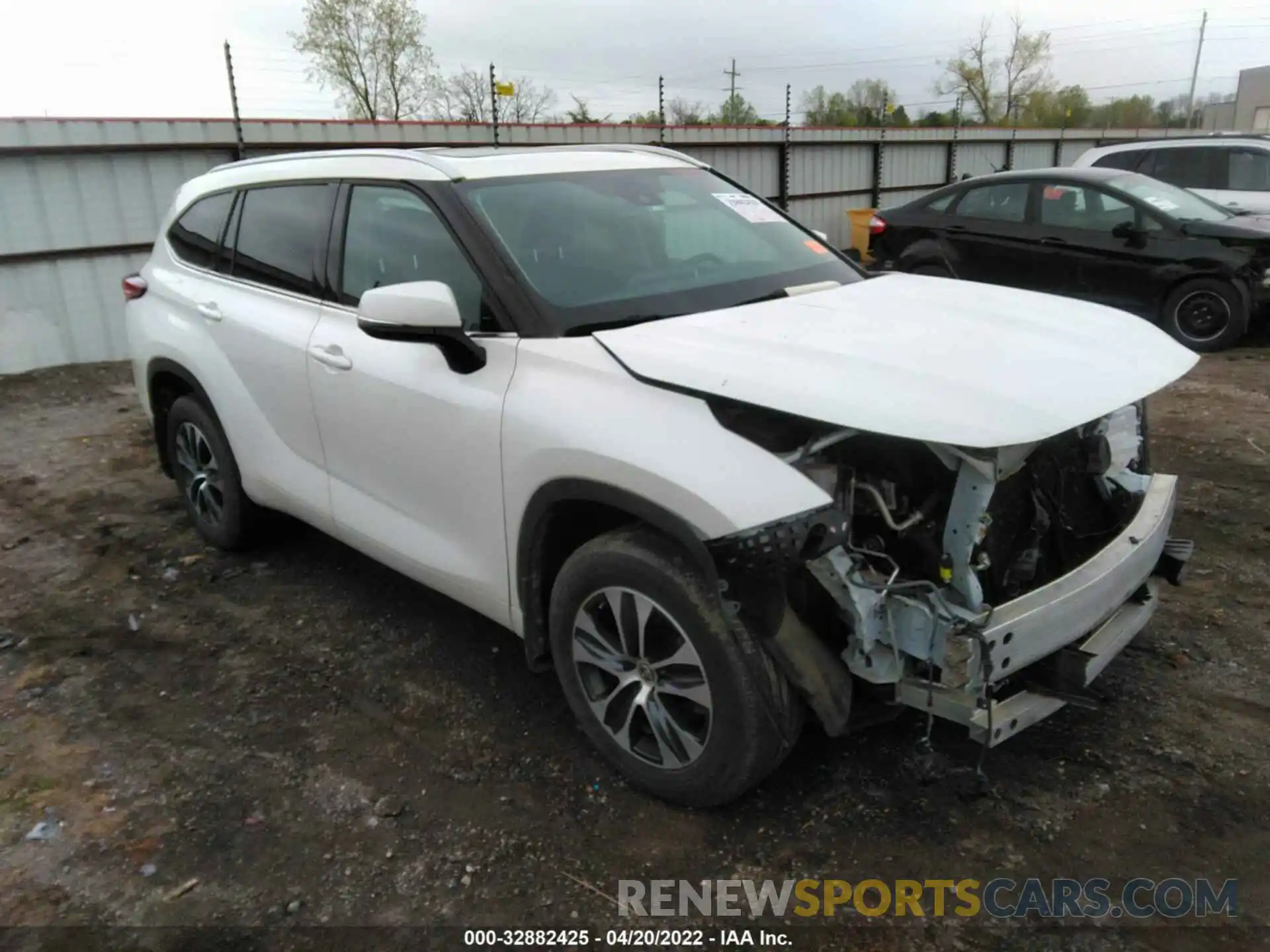 1 Photograph of a damaged car 5TDGZRBH7MS071159 TOYOTA HIGHLANDER 2021