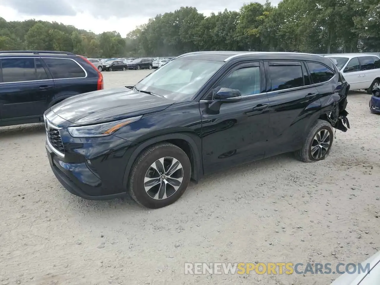 1 Photograph of a damaged car 5TDGZRBH7MS124989 TOYOTA HIGHLANDER 2021