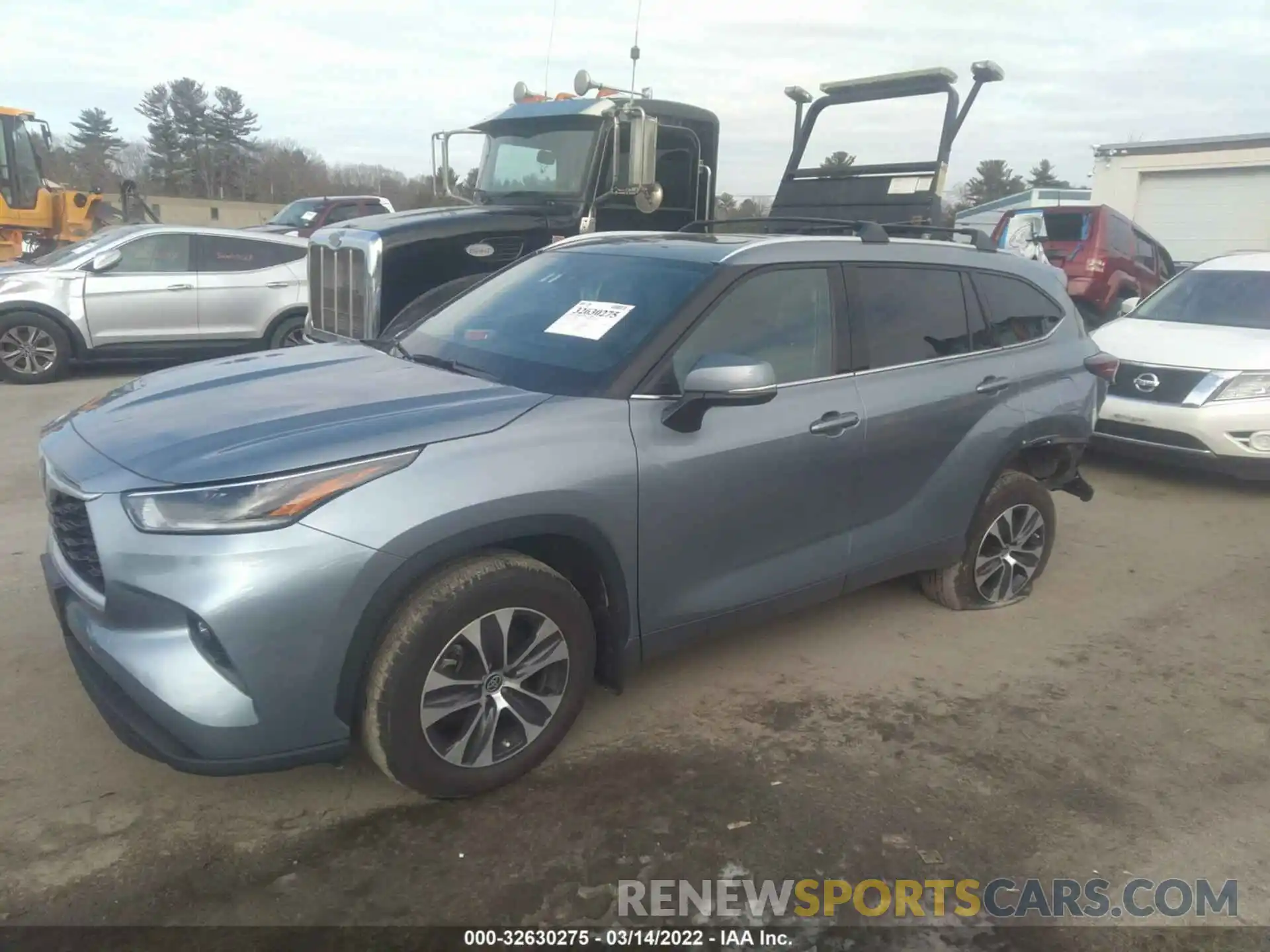 2 Photograph of a damaged car 5TDGZRBH7MS153604 TOYOTA HIGHLANDER 2021