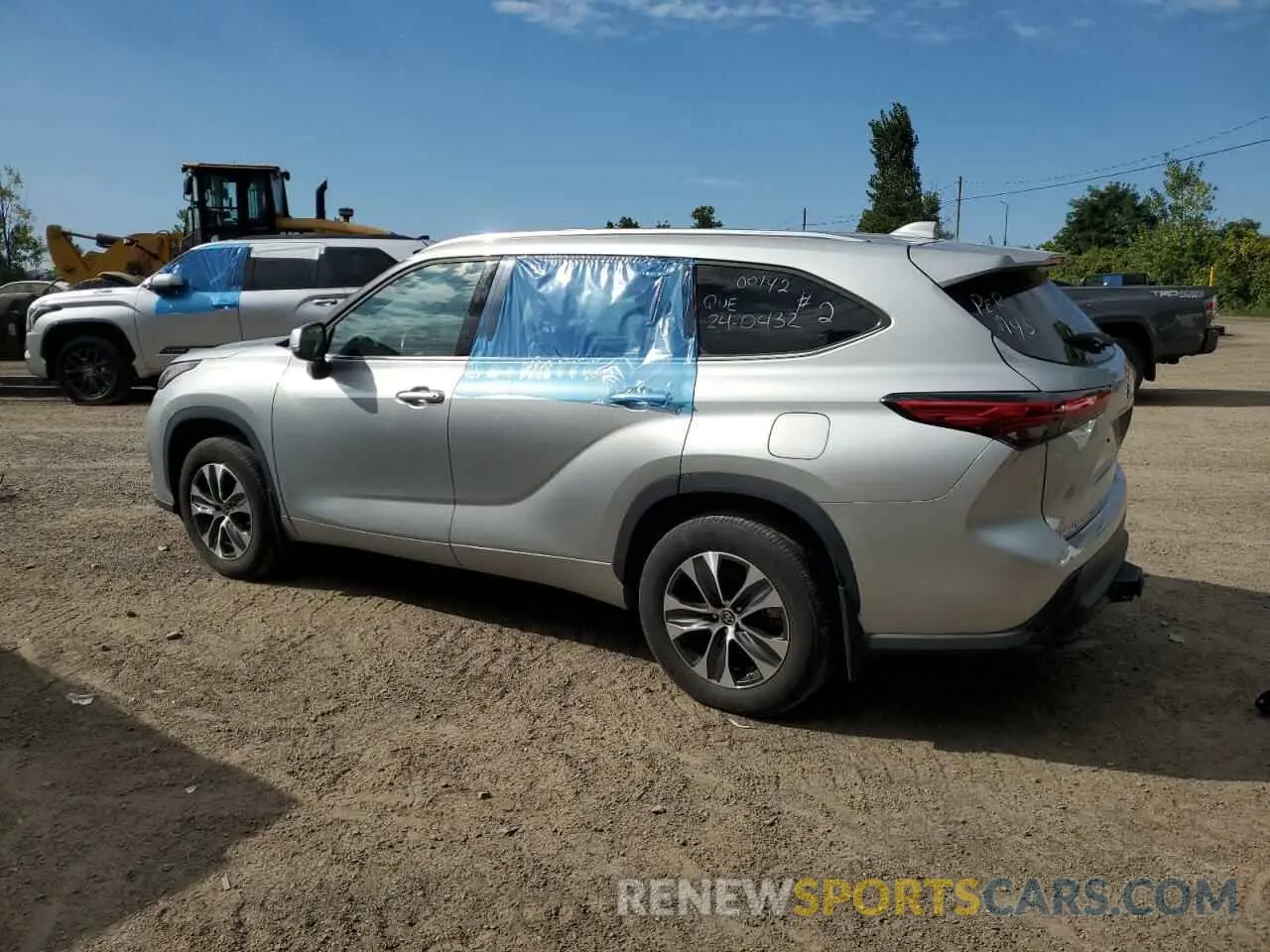 2 Photograph of a damaged car 5TDGZRBH7MS153909 TOYOTA HIGHLANDER 2021