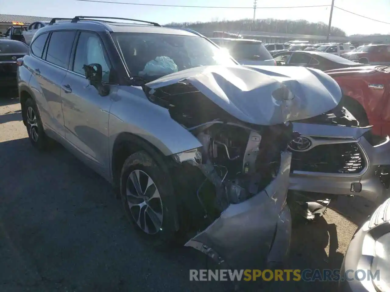 1 Photograph of a damaged car 5TDGZRBH7MS528147 TOYOTA HIGHLANDER 2021