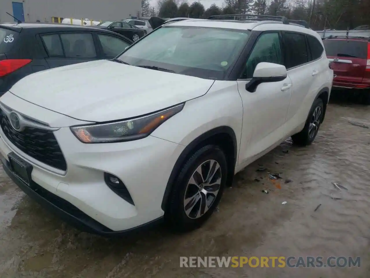 2 Photograph of a damaged car 5TDGZRBH7MS544929 TOYOTA HIGHLANDER 2021