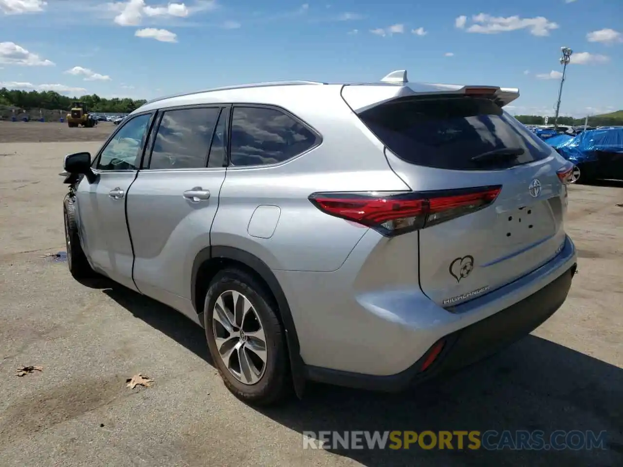 3 Photograph of a damaged car 5TDGZRBH7MS548124 TOYOTA HIGHLANDER 2021