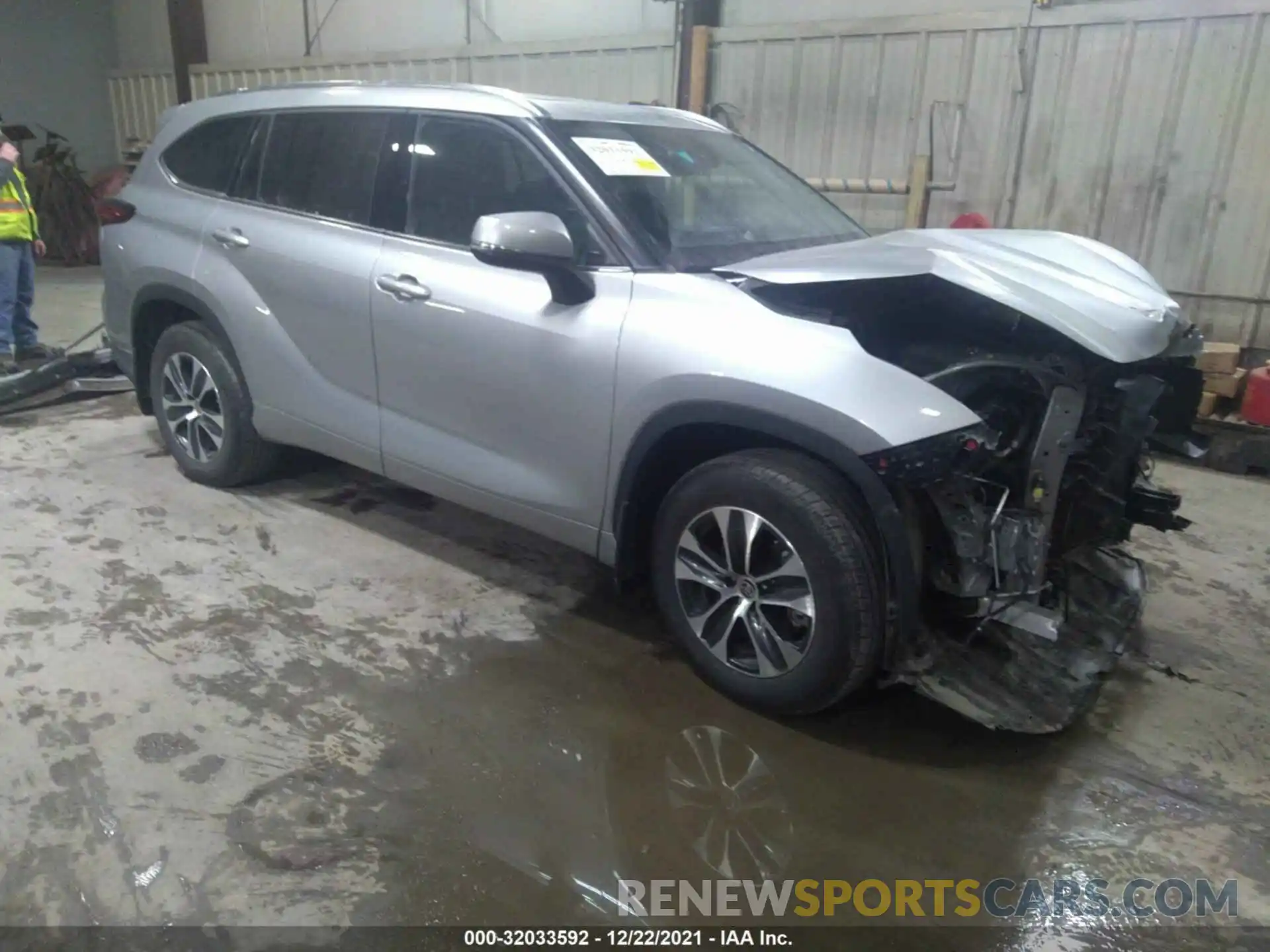 1 Photograph of a damaged car 5TDGZRBH8MS088097 TOYOTA HIGHLANDER 2021