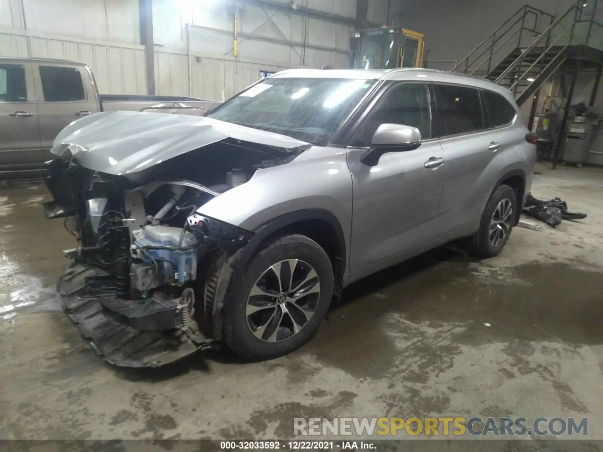 2 Photograph of a damaged car 5TDGZRBH8MS088097 TOYOTA HIGHLANDER 2021