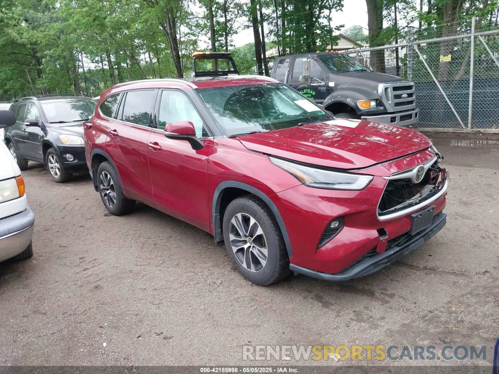 1 Photograph of a damaged car 5TDGZRBH8MS094515 TOYOTA HIGHLANDER 2021
