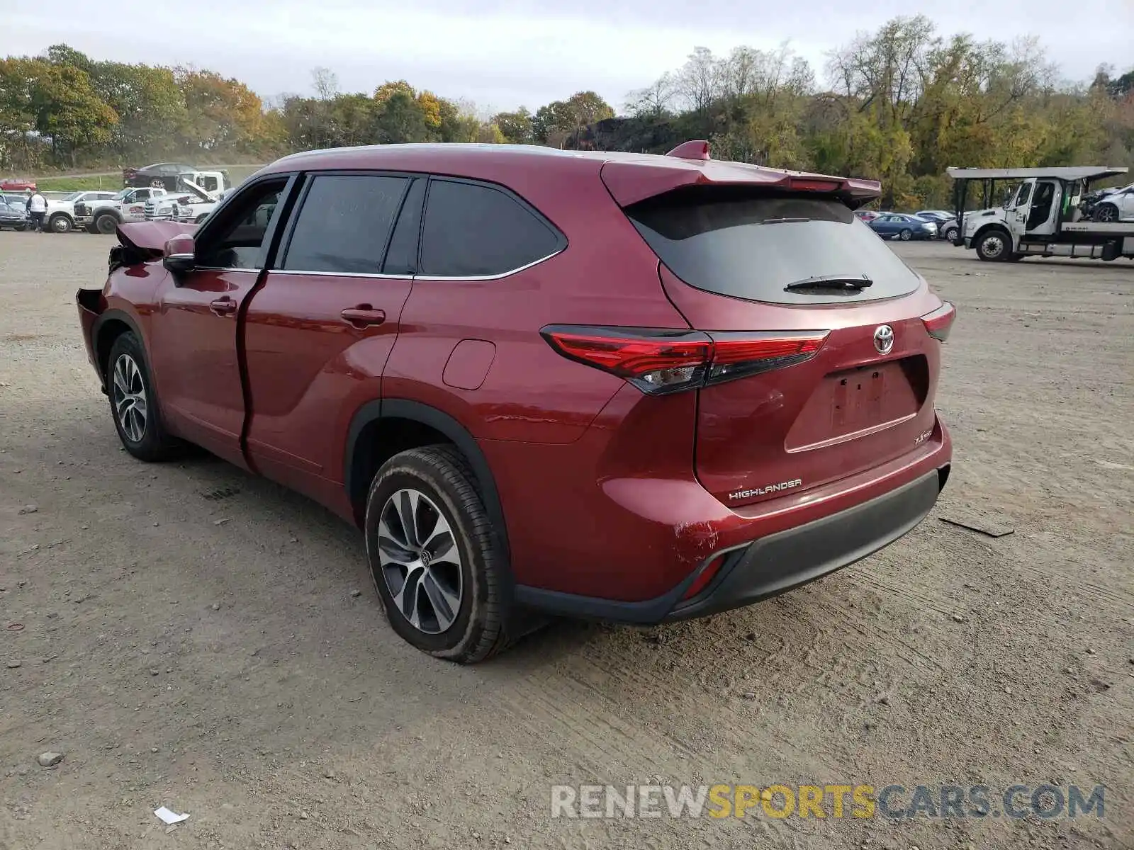 3 Photograph of a damaged car 5TDGZRBH8MS098404 TOYOTA HIGHLANDER 2021