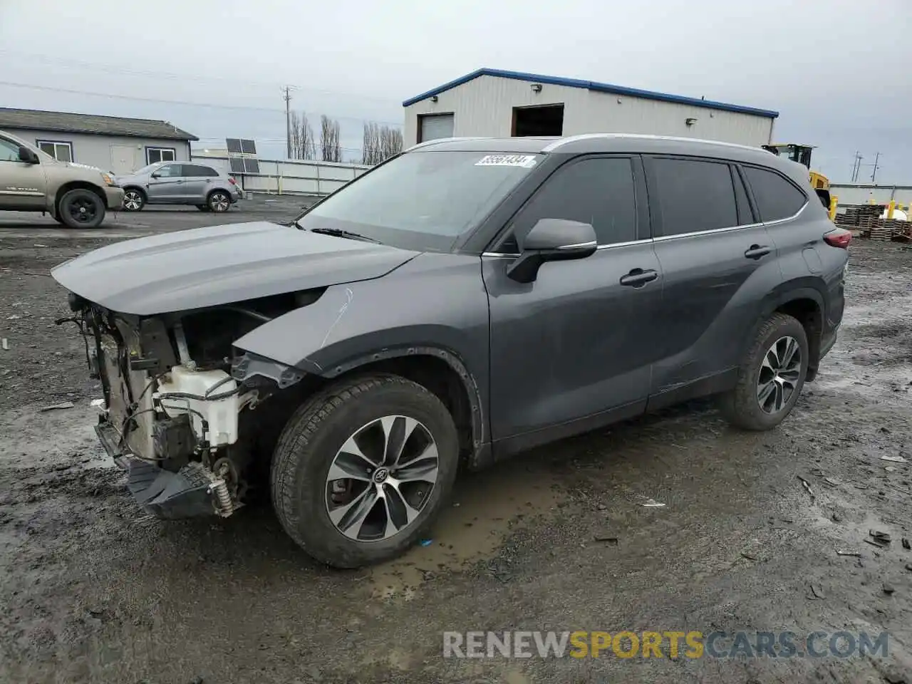 1 Photograph of a damaged car 5TDGZRBH8MS548701 TOYOTA HIGHLANDER 2021