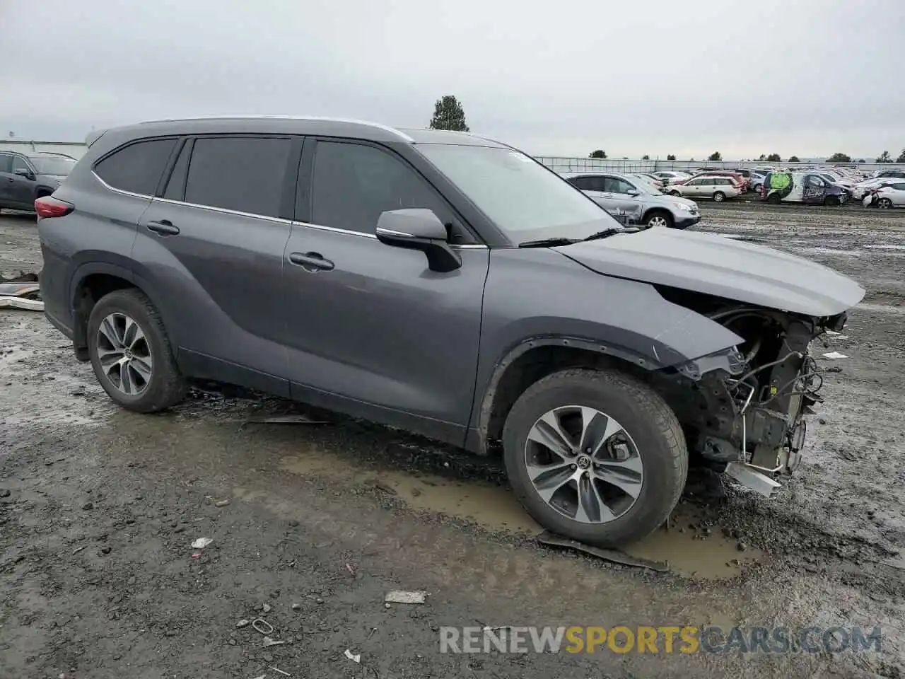 4 Photograph of a damaged car 5TDGZRBH8MS548701 TOYOTA HIGHLANDER 2021