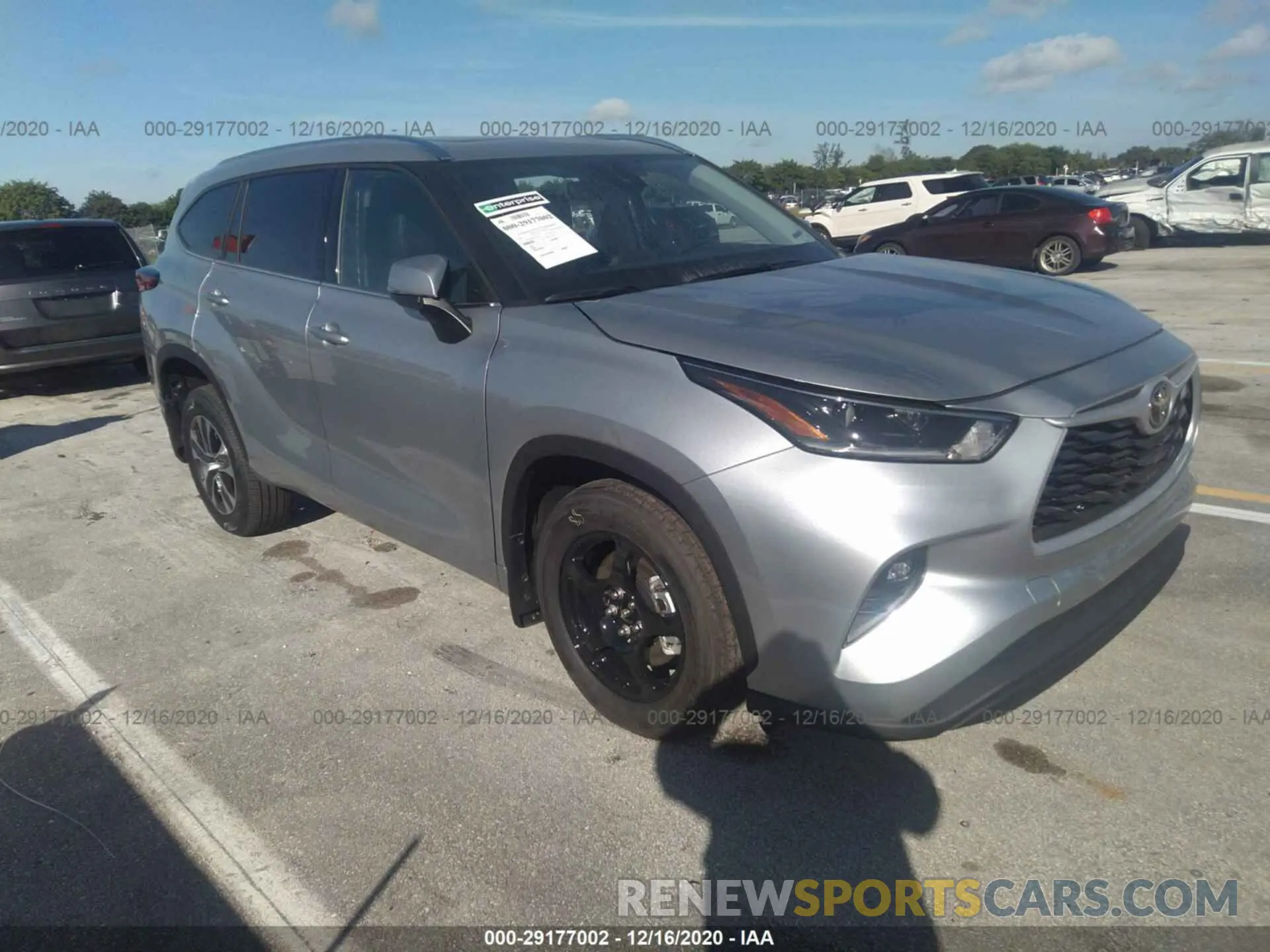 1 Photograph of a damaged car 5TDGZRBH9MS072104 TOYOTA HIGHLANDER 2021