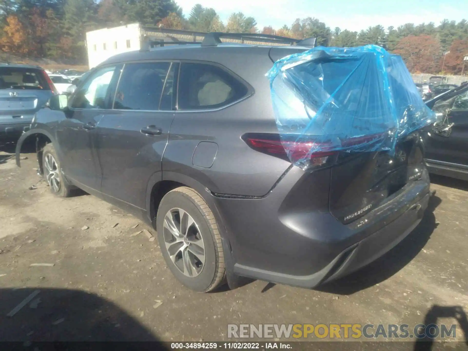 3 Photograph of a damaged car 5TDGZRBHXMS068921 TOYOTA HIGHLANDER 2021