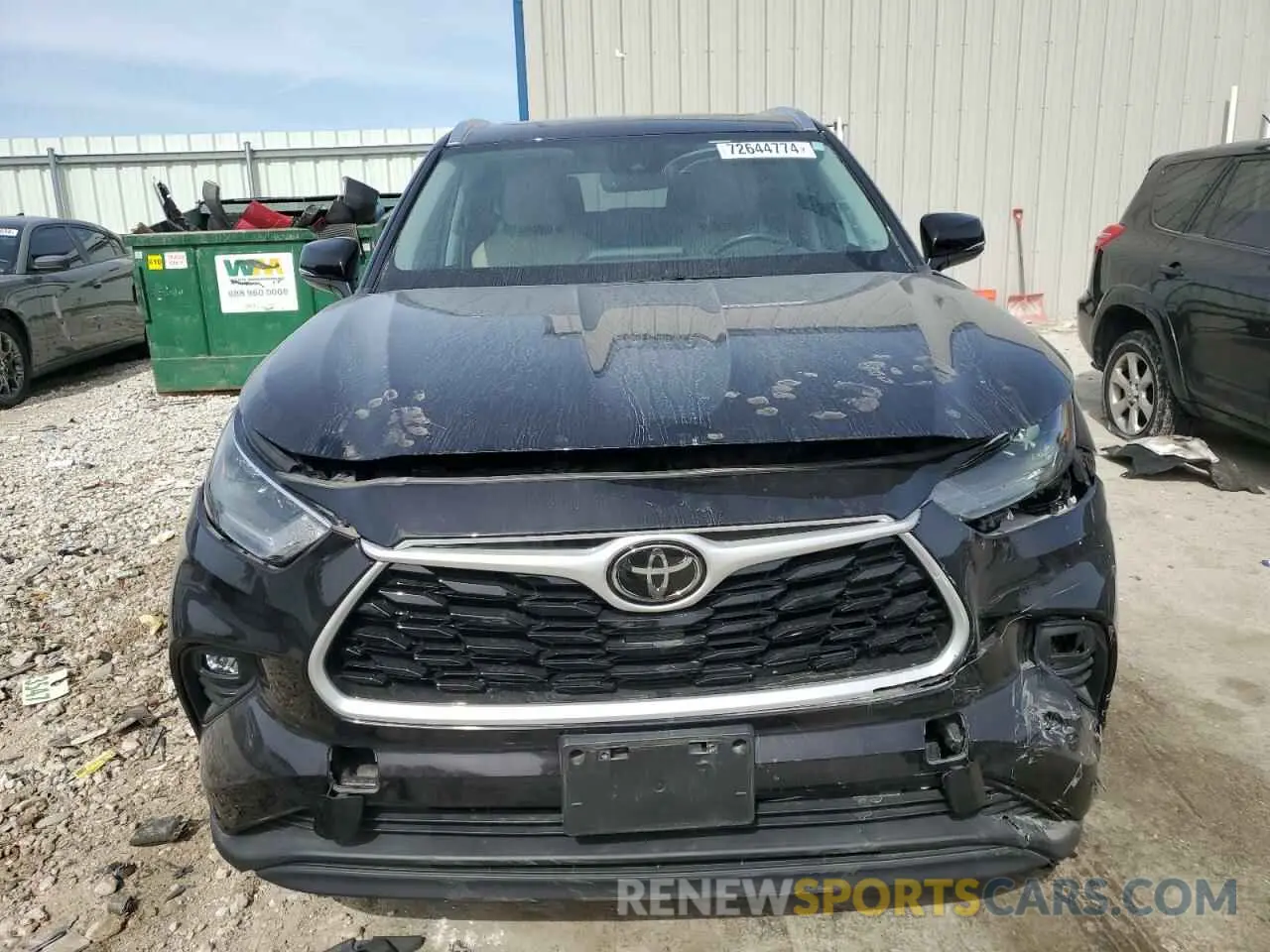 5 Photograph of a damaged car 5TDGZRBHXMS074492 TOYOTA HIGHLANDER 2021