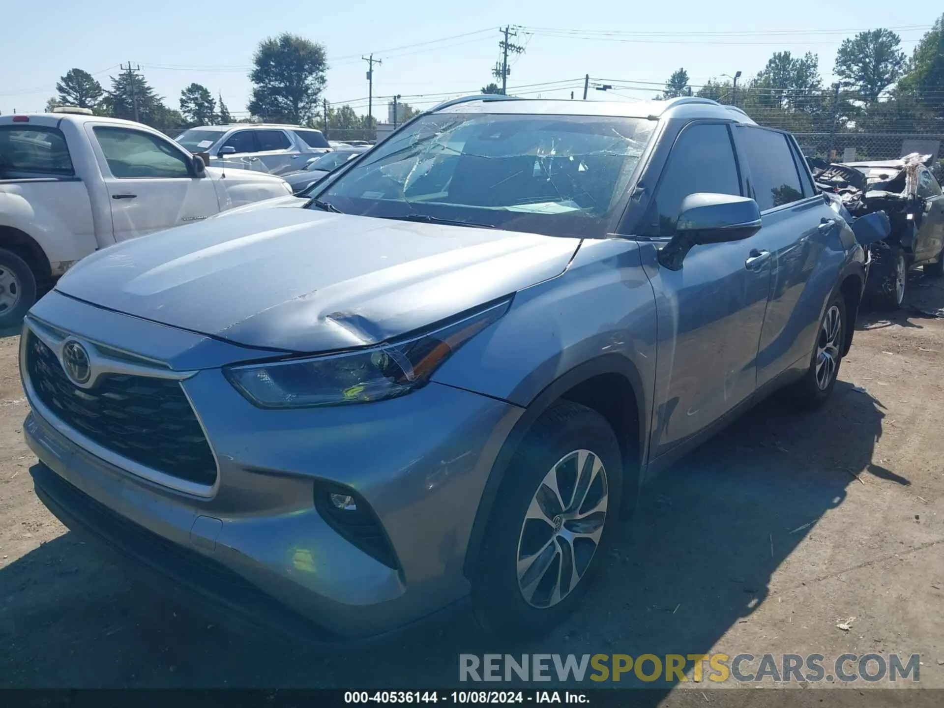 2 Photograph of a damaged car 5TDGZRBHXMS095245 TOYOTA HIGHLANDER 2021