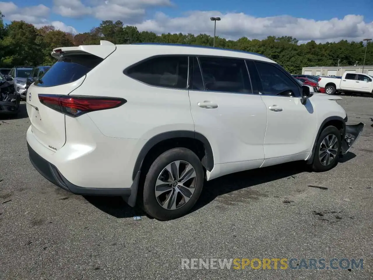 3 Photograph of a damaged car 5TDGZRBHXMS102226 TOYOTA HIGHLANDER 2021