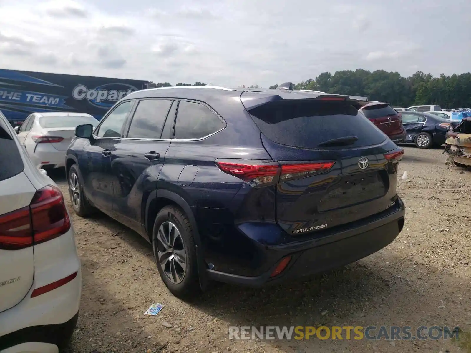 3 Photograph of a damaged car 5TDGZRBHXMS524545 TOYOTA HIGHLANDER 2021