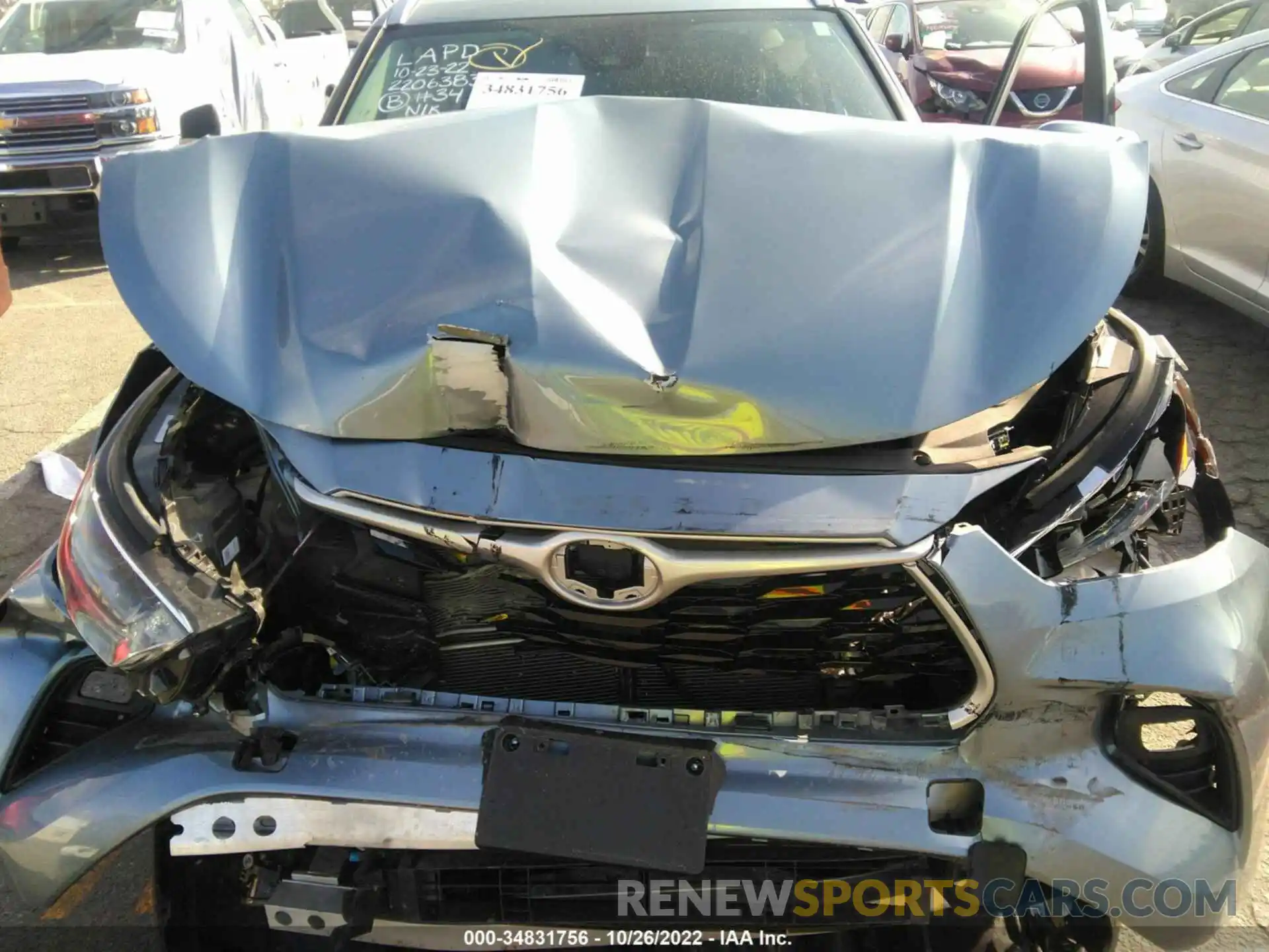 10 Photograph of a damaged car 5TDHARAH3MS009772 TOYOTA HIGHLANDER 2021