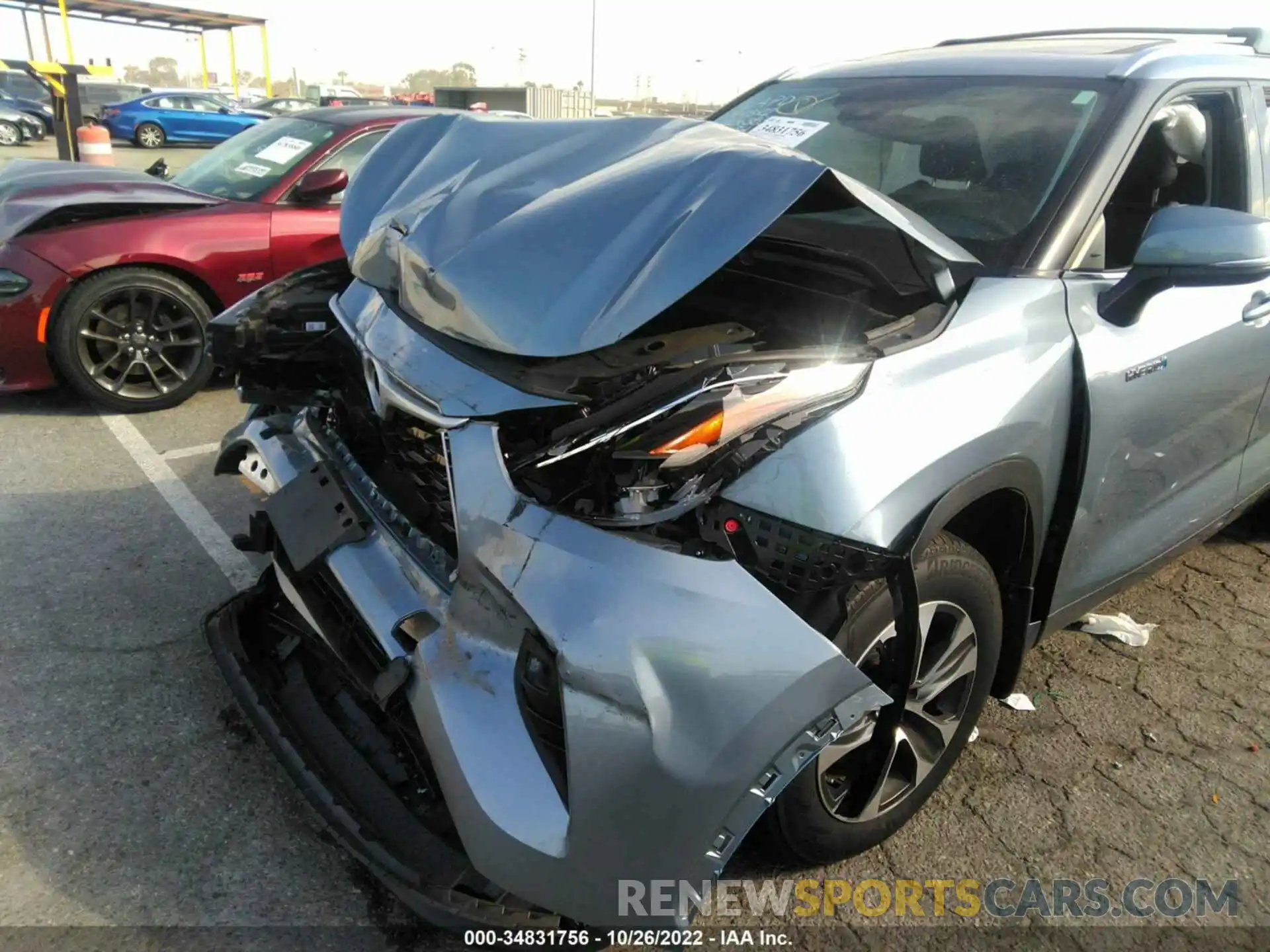 6 Photograph of a damaged car 5TDHARAH3MS009772 TOYOTA HIGHLANDER 2021