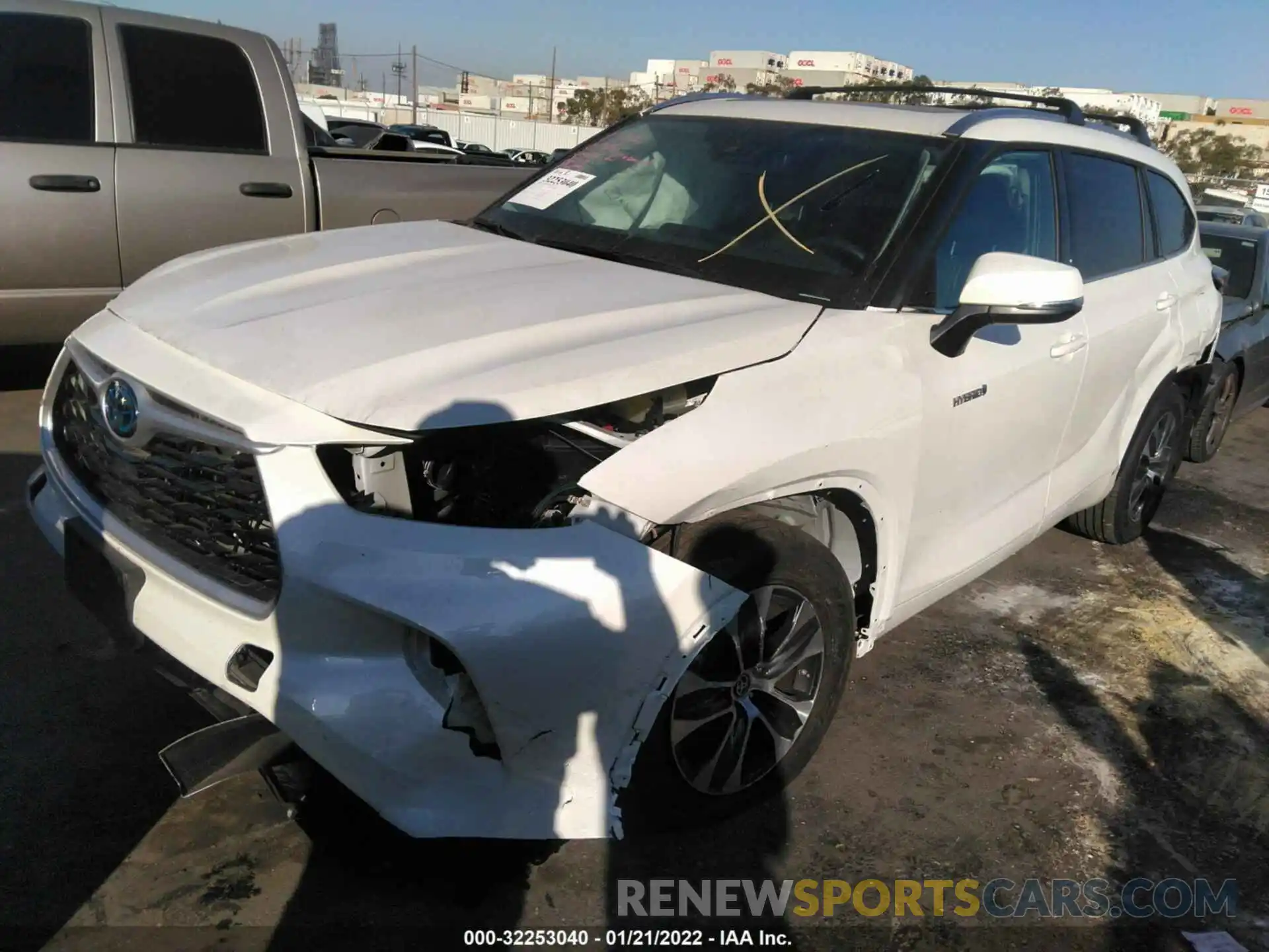 2 Photograph of a damaged car 5TDHARAH4MS508094 TOYOTA HIGHLANDER 2021