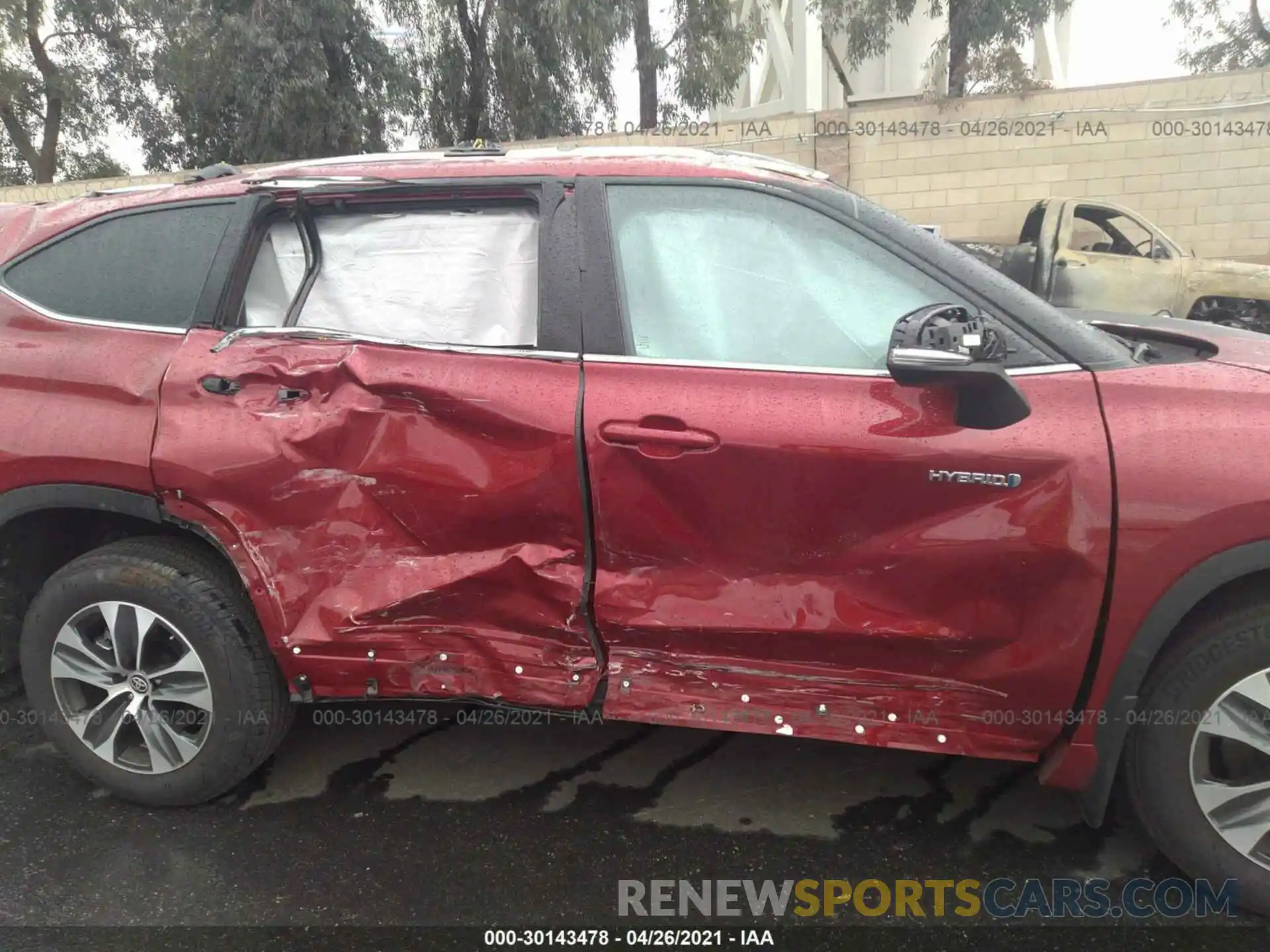 6 Photograph of a damaged car 5TDHARAH5MS503633 TOYOTA HIGHLANDER 2021