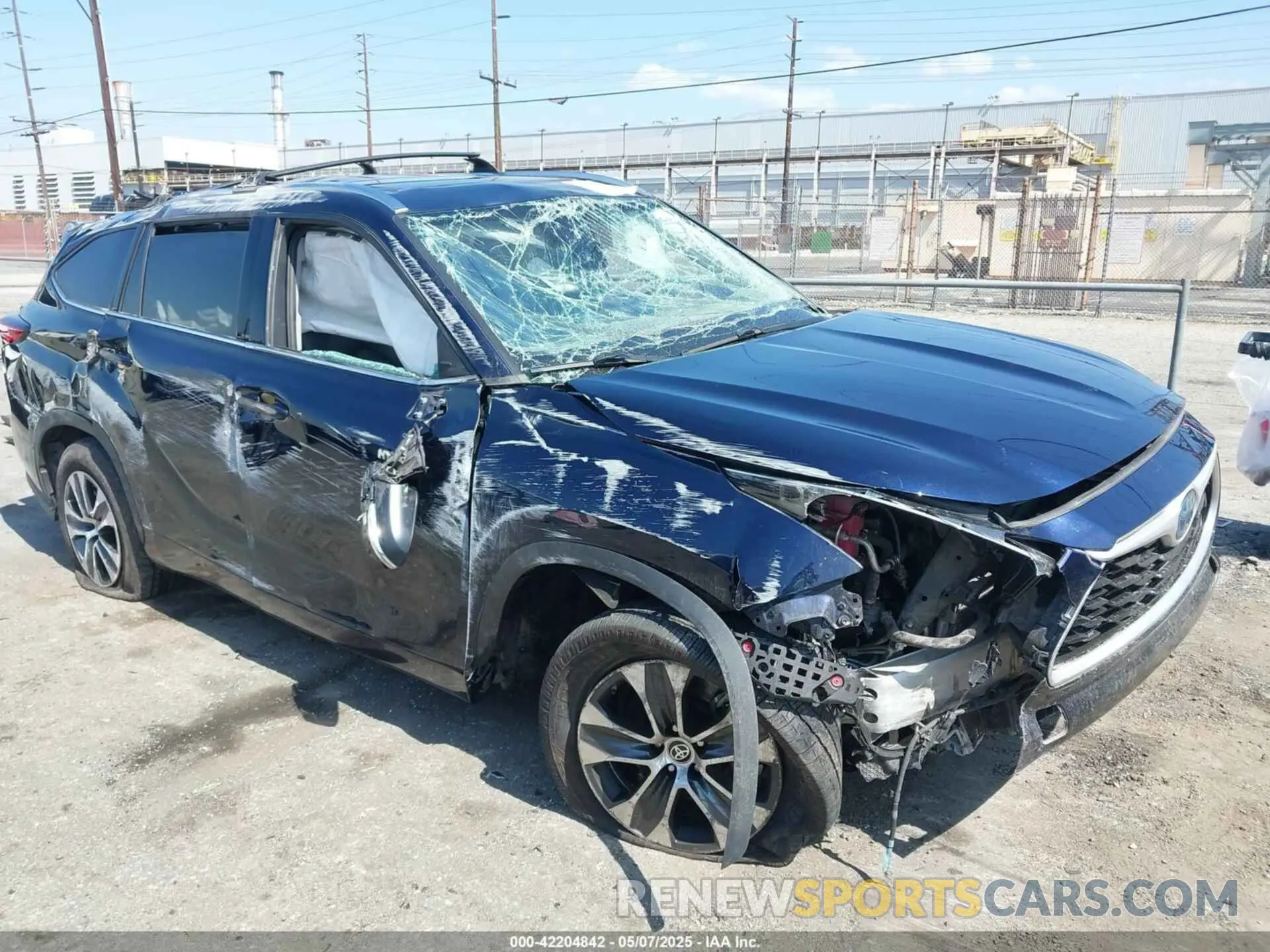 1 Photograph of a damaged car 5TDHARAH9MS509001 TOYOTA HIGHLANDER 2021