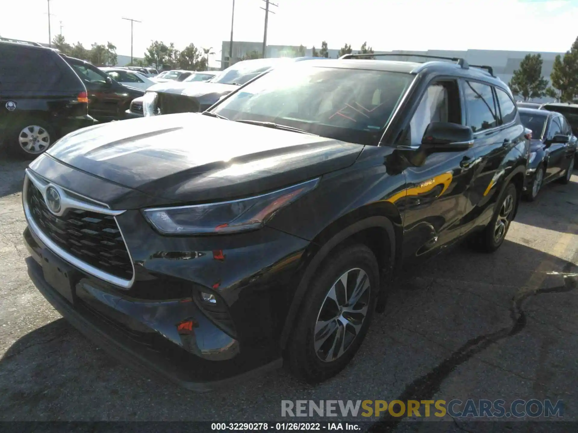 2 Photograph of a damaged car 5TDHARAHXMS007971 TOYOTA HIGHLANDER 2021