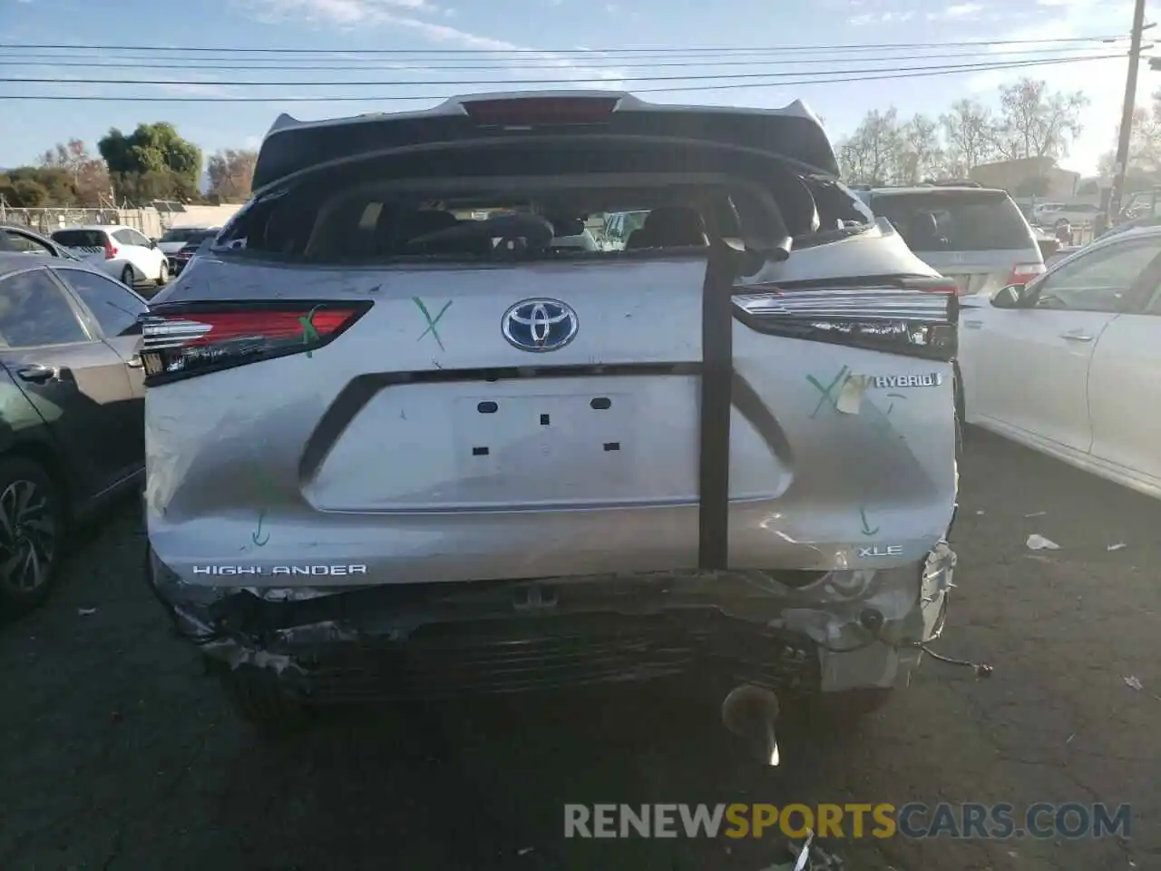 6 Photograph of a damaged car 5TDHARAHXMS508214 TOYOTA HIGHLANDER 2021