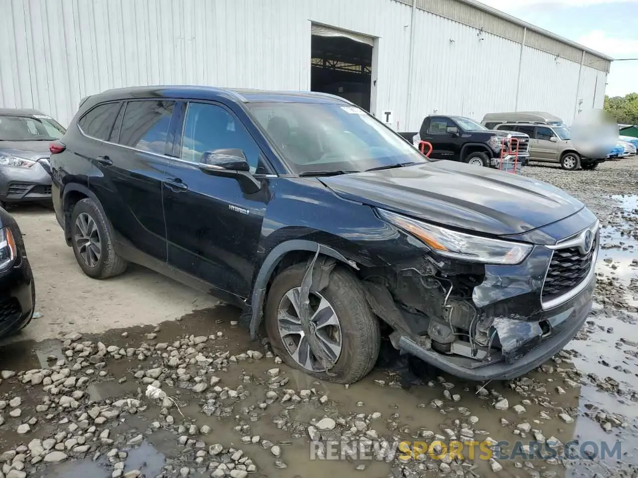 4 Photograph of a damaged car 5TDHBRCH0MS534878 TOYOTA HIGHLANDER 2021