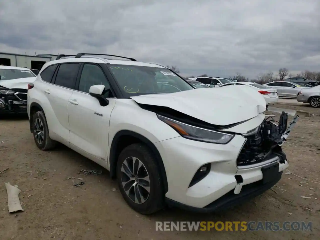 1 Photograph of a damaged car 5TDHBRCH2MS044099 TOYOTA HIGHLANDER 2021