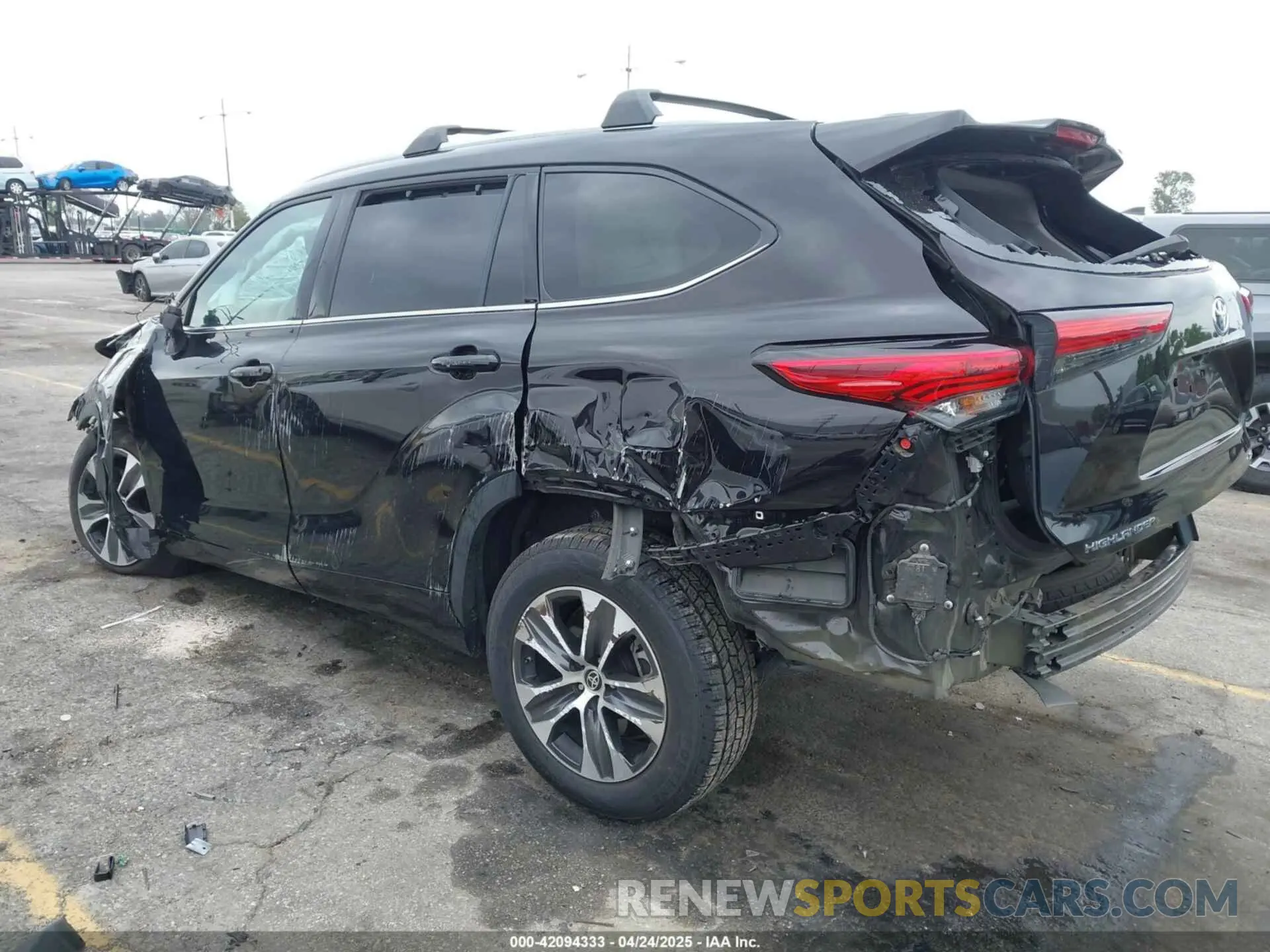3 Photograph of a damaged car 5TDHBRCH3MS036688 TOYOTA HIGHLANDER 2021