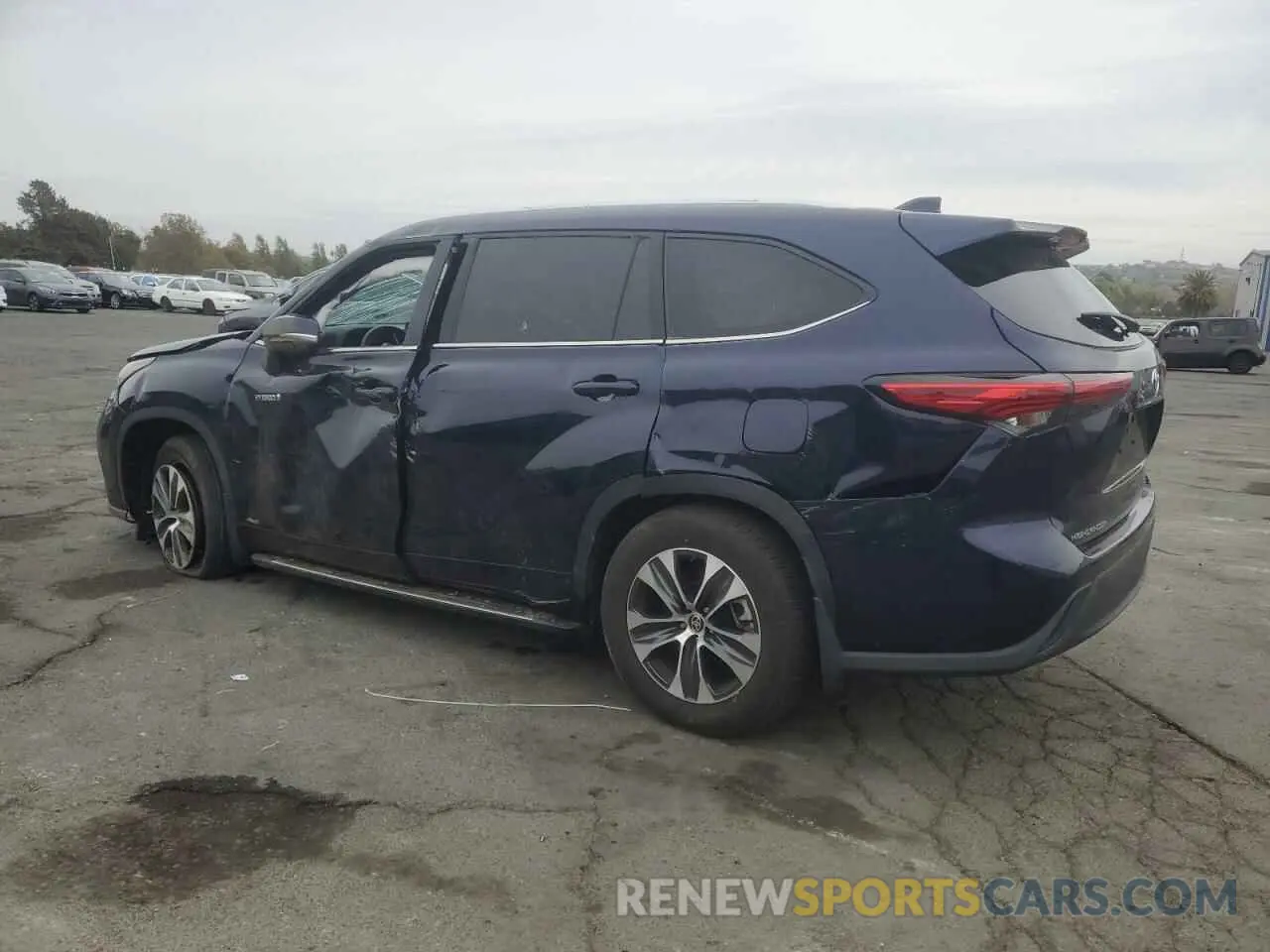 2 Photograph of a damaged car 5TDHBRCH3MS535877 TOYOTA HIGHLANDER 2021