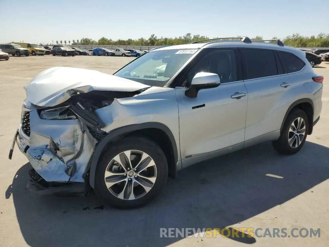 1 Photograph of a damaged car 5TDHBRCH3MS535894 TOYOTA HIGHLANDER 2021