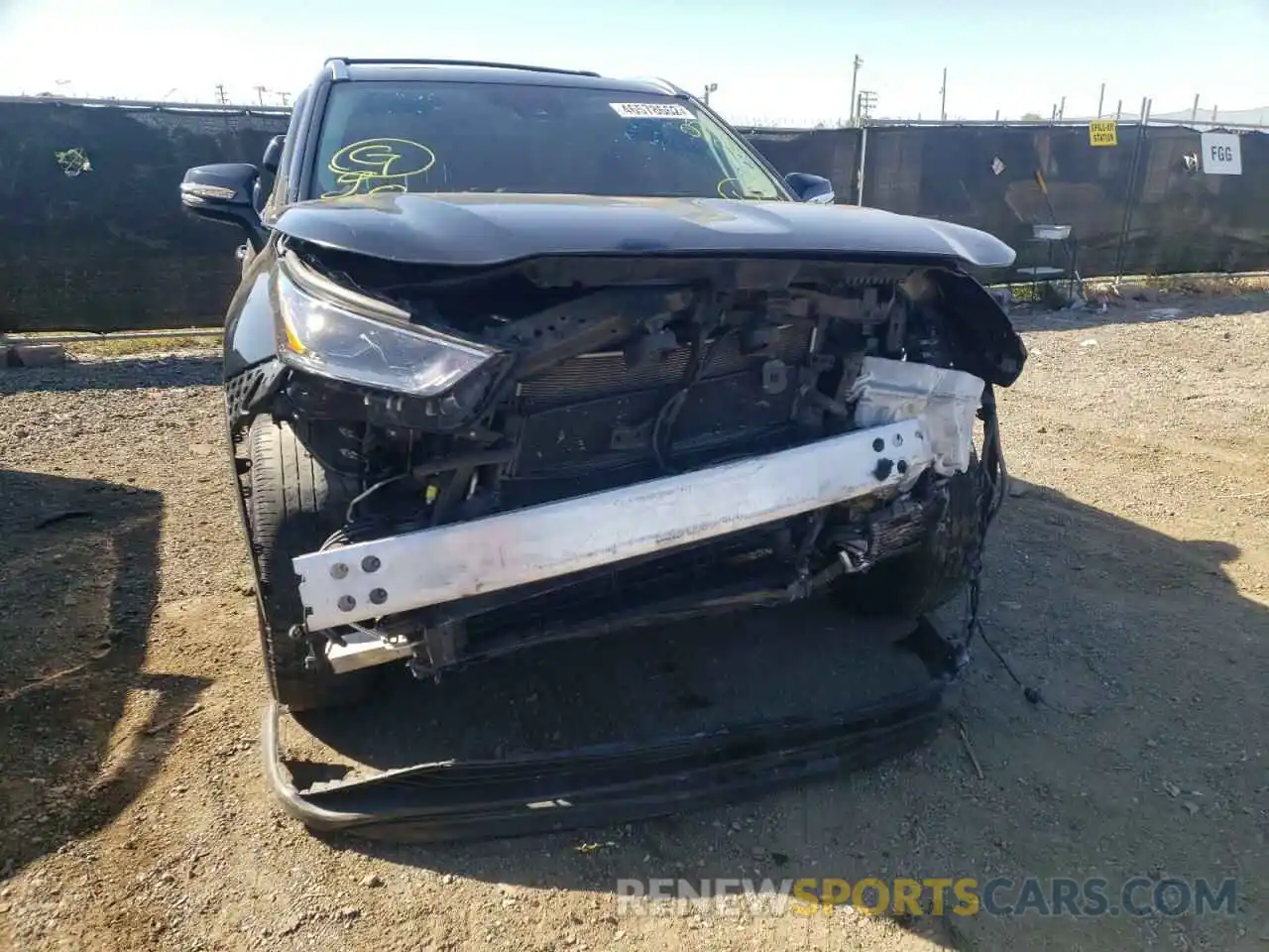 9 Photograph of a damaged car 5TDHBRCH4MS517534 TOYOTA HIGHLANDER 2021