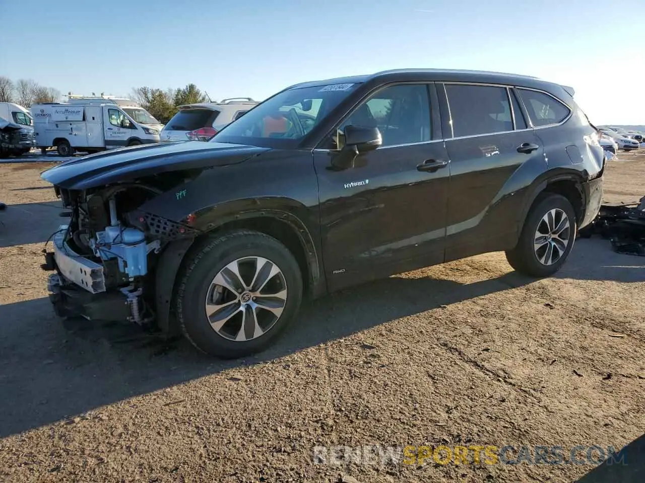 1 Photograph of a damaged car 5TDHBRCH4MS534690 TOYOTA HIGHLANDER 2021