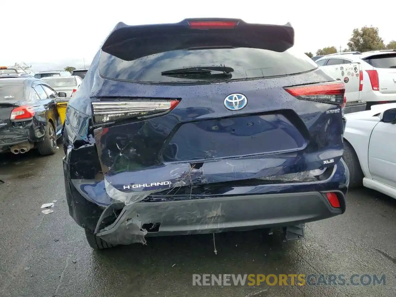 6 Photograph of a damaged car 5TDHBRCH6MS536666 TOYOTA HIGHLANDER 2021