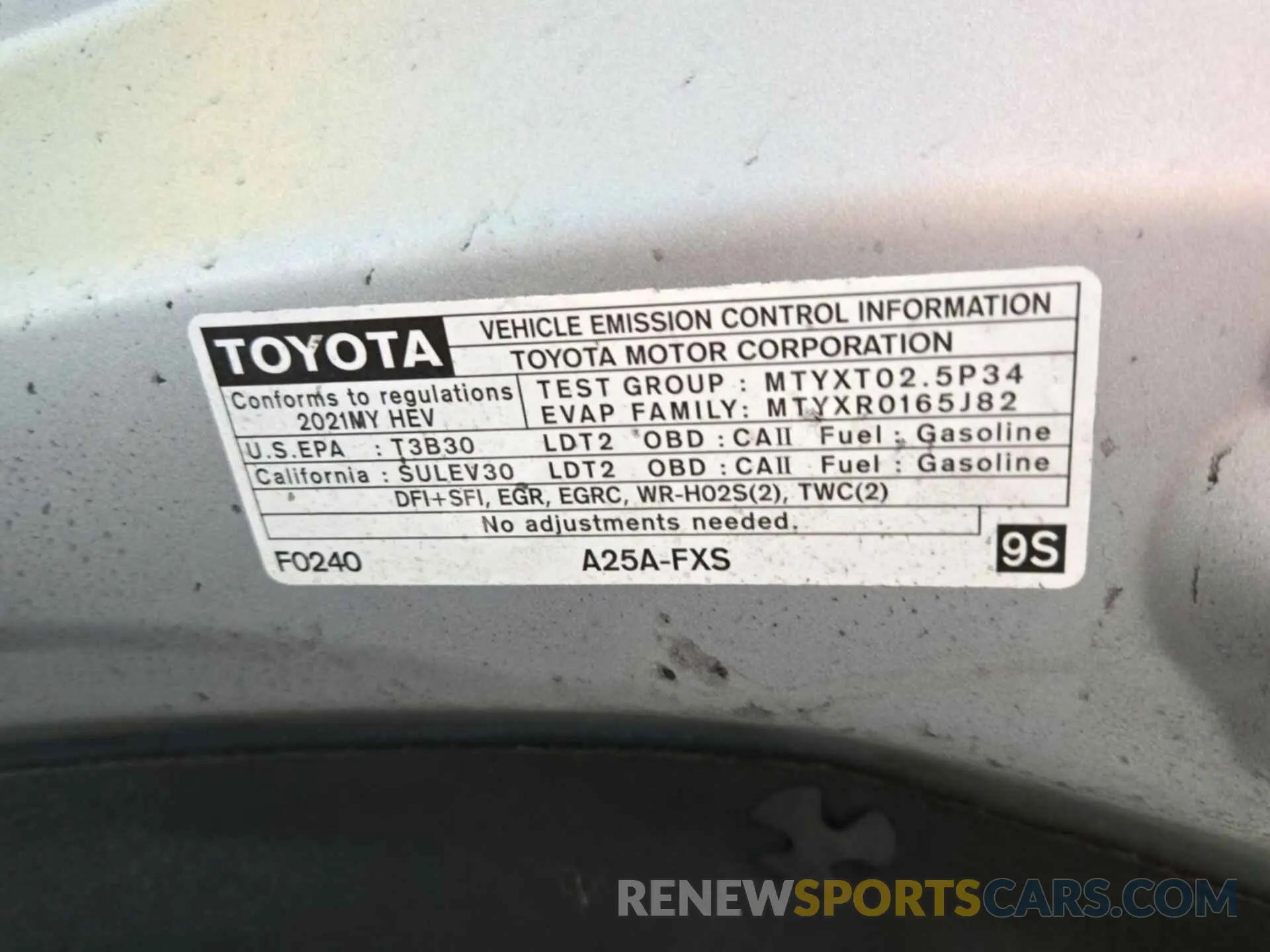 20 Photograph of a damaged car 5TDHBRCH7MS535591 TOYOTA HIGHLANDER 2021