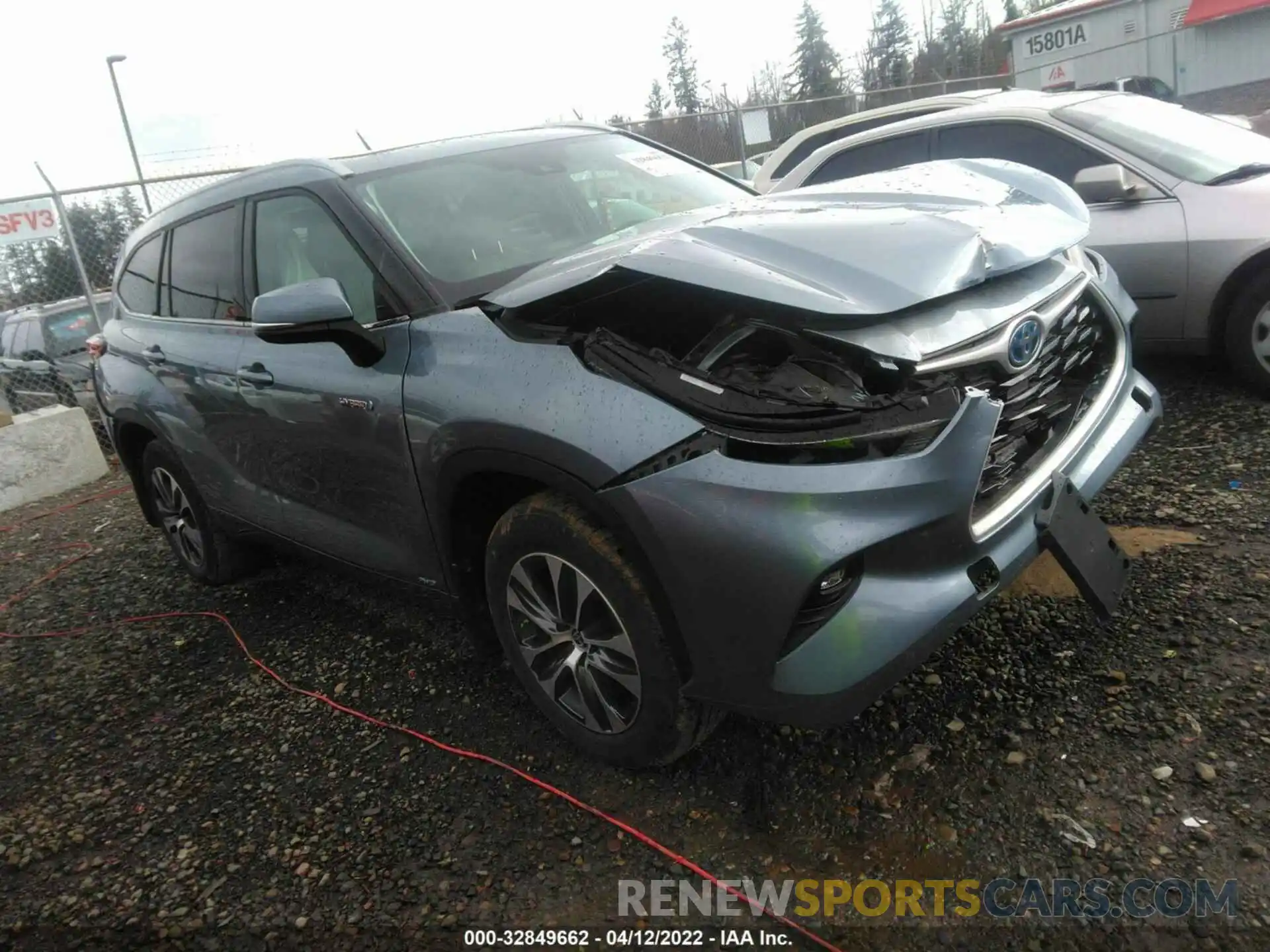 1 Photograph of a damaged car 5TDHBRCH8MS067502 TOYOTA HIGHLANDER 2021