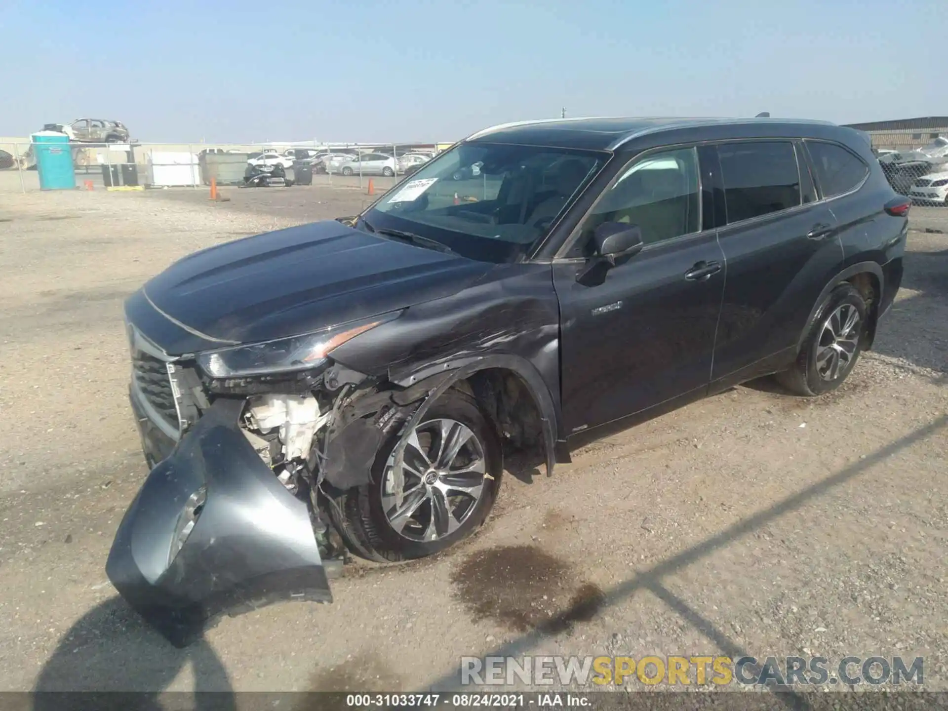 2 Photograph of a damaged car 5TDHBRCH9MS517688 TOYOTA HIGHLANDER 2021