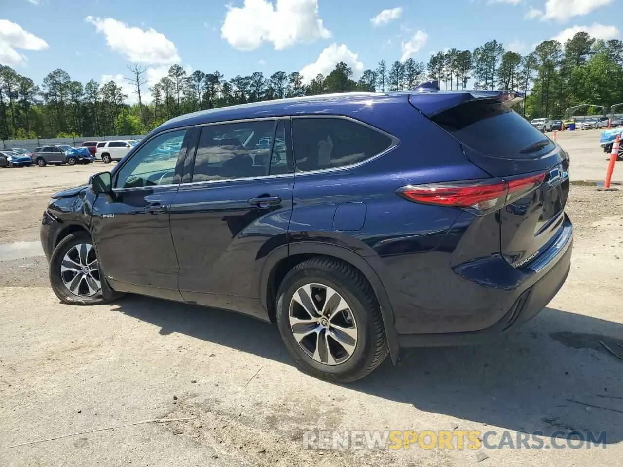 2 Photograph of a damaged car 5TDHBRCH9MS534331 TOYOTA HIGHLANDER 2021
