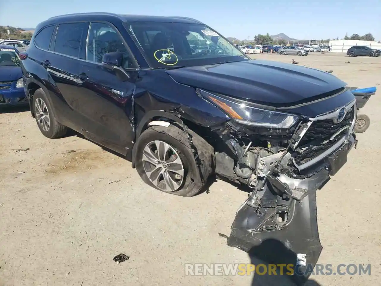 9 Photograph of a damaged car 5TDHBRCHXMS060986 TOYOTA HIGHLANDER 2021