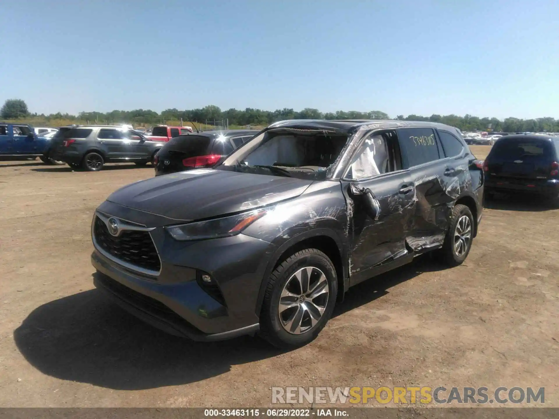 6 Photograph of a damaged car 5TDHBRCHXMS515125 TOYOTA HIGHLANDER 2021