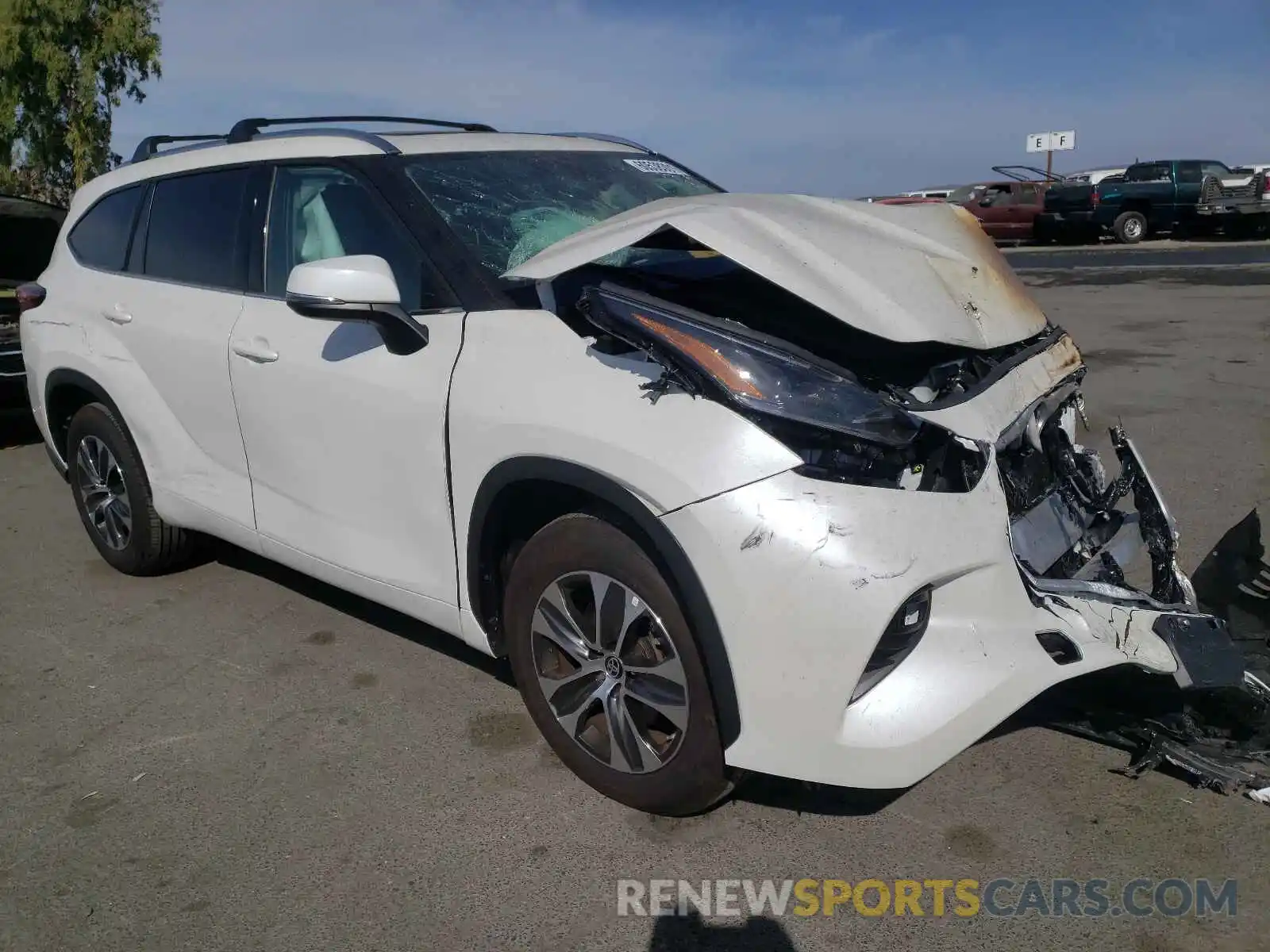 1 Photograph of a damaged car 5TDHZRAH1MS034937 TOYOTA HIGHLANDER 2021