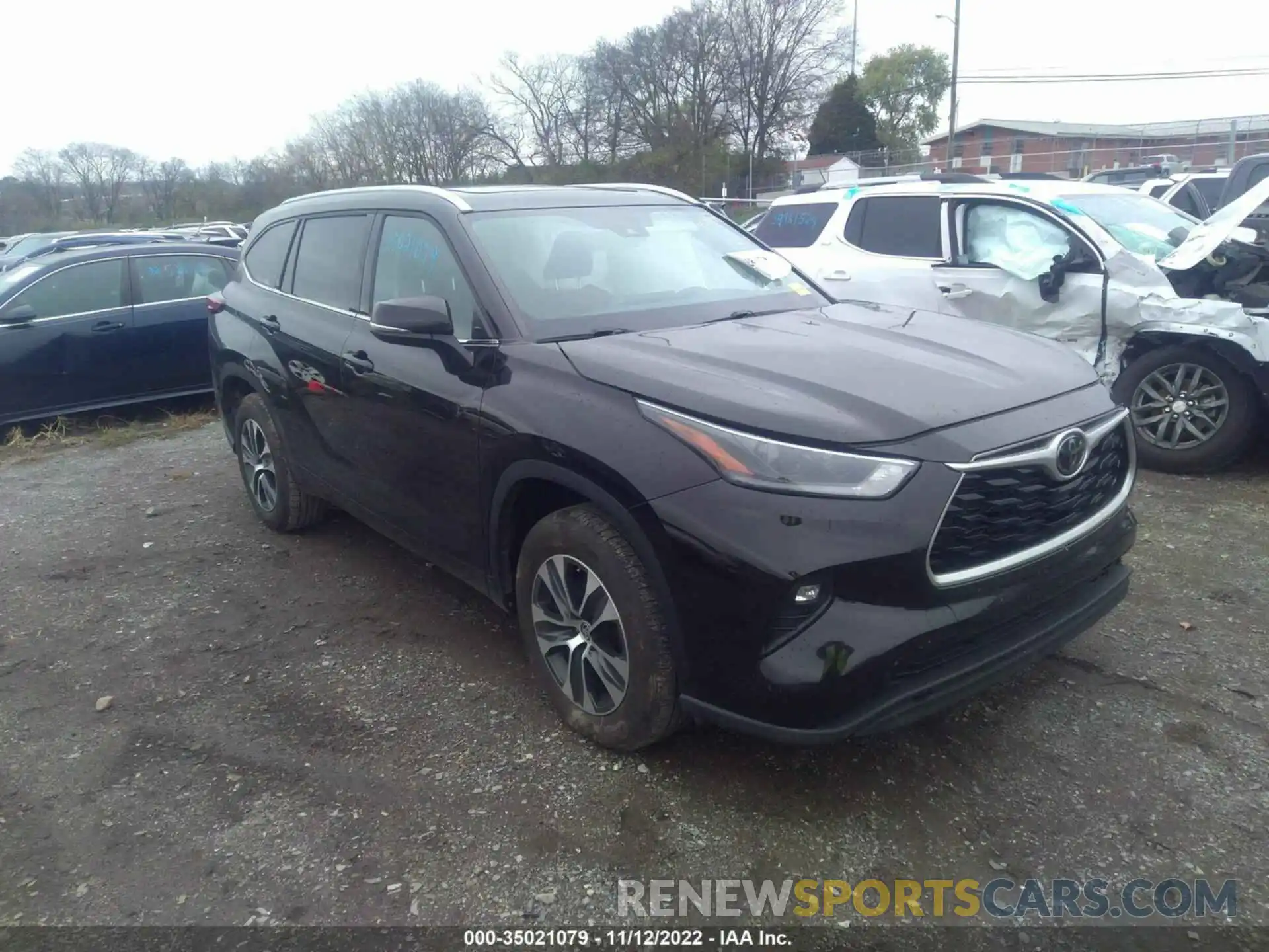 1 Photograph of a damaged car 5TDHZRAH6MS058098 TOYOTA HIGHLANDER 2021