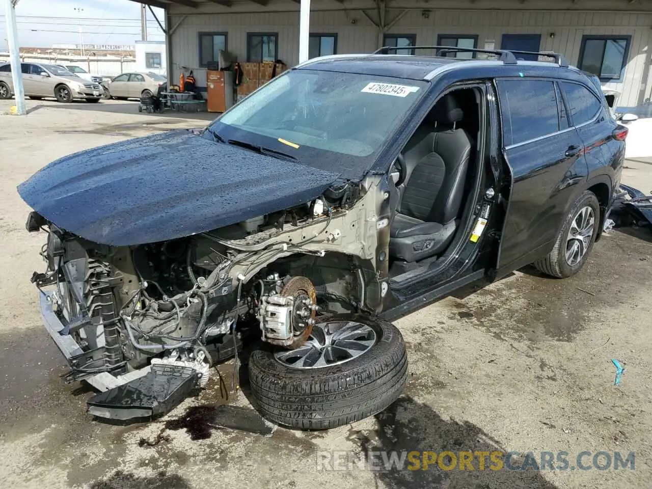 1 Photograph of a damaged car 5TDHZRAH8MS532276 TOYOTA HIGHLANDER 2021