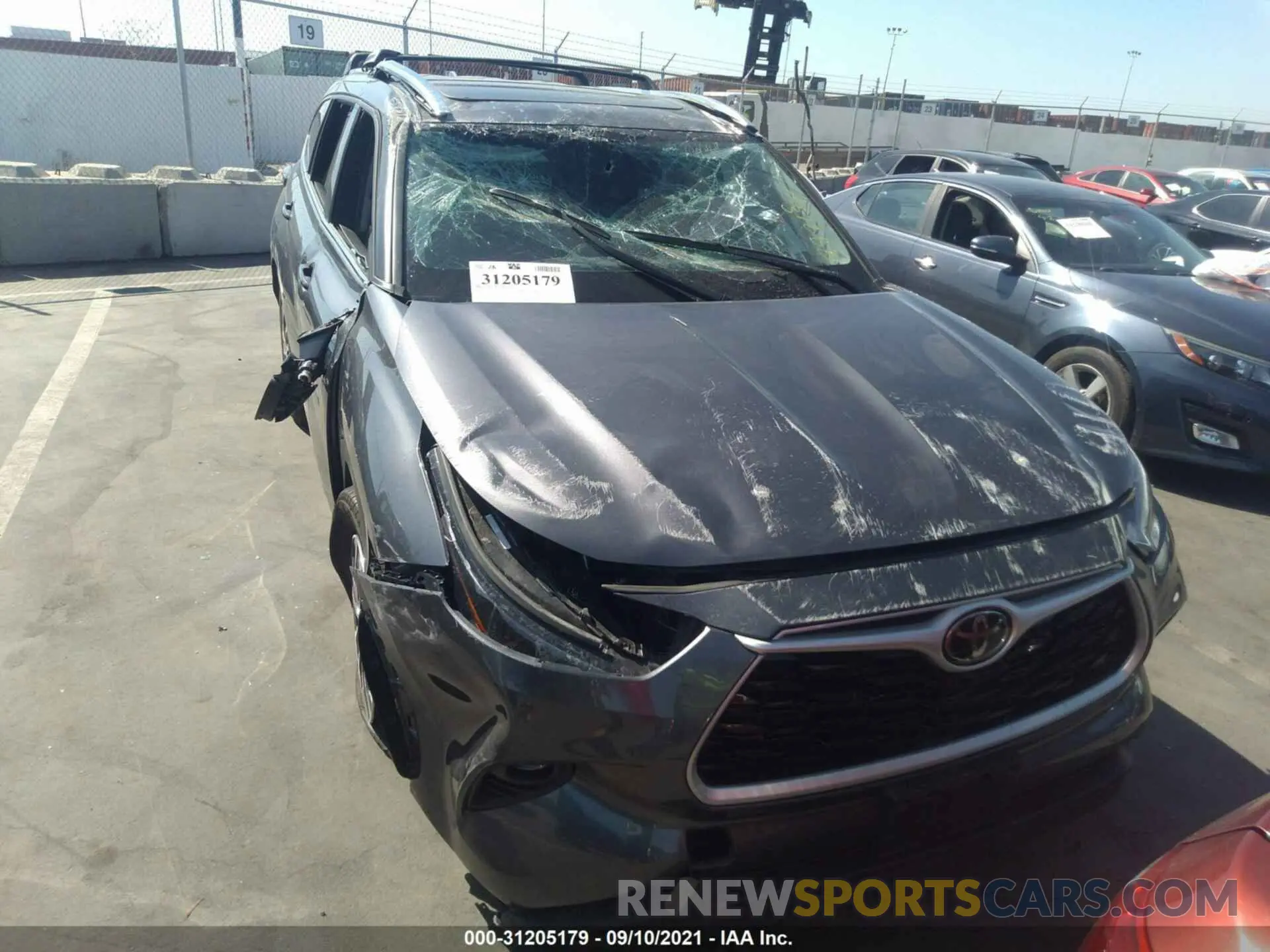 6 Photograph of a damaged car 5TDHZRAHXMS039179 TOYOTA HIGHLANDER 2021