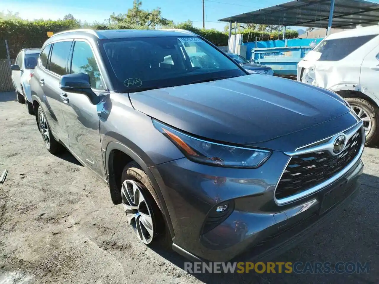 1 Photograph of a damaged car 5TDHZRBH0MS077020 TOYOTA HIGHLANDER 2021