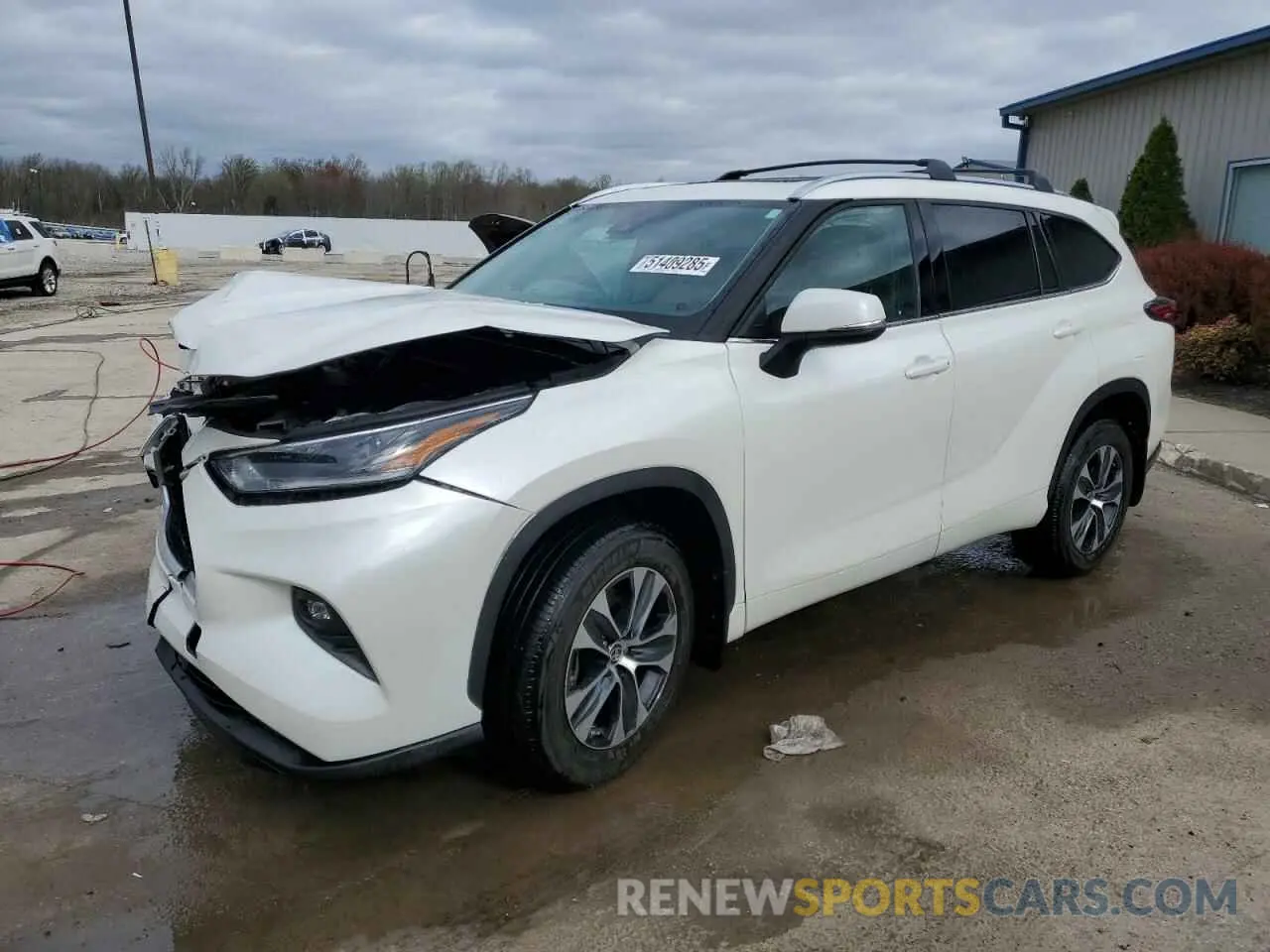 1 Photograph of a damaged car 5TDHZRBH0MS124160 TOYOTA HIGHLANDER 2021