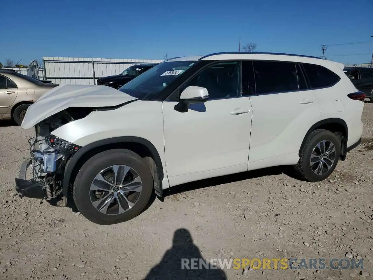 1 Photograph of a damaged car 5TDHZRBH0MS527572 TOYOTA HIGHLANDER 2021