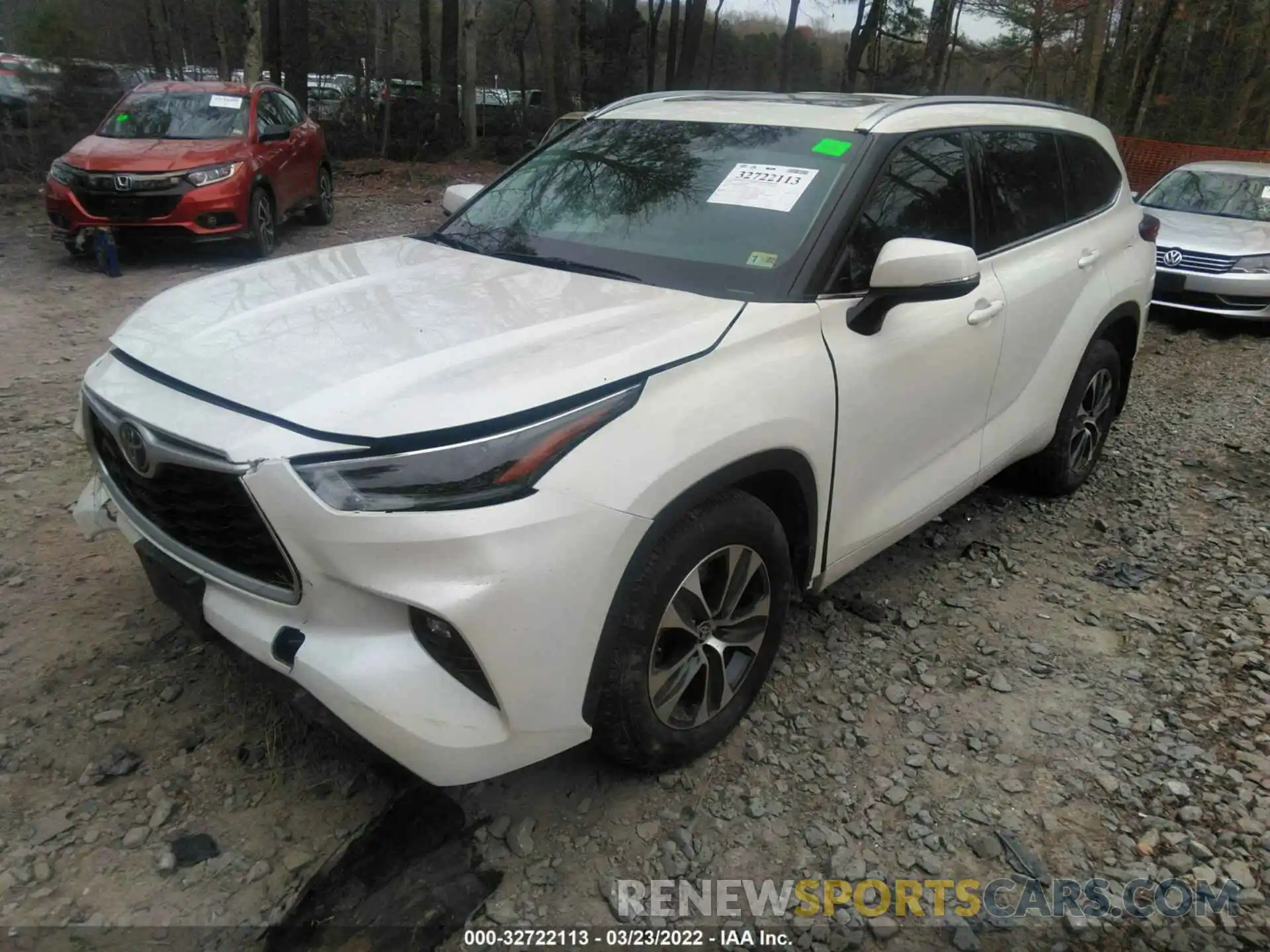 2 Photograph of a damaged car 5TDHZRBH0MS530293 TOYOTA HIGHLANDER 2021