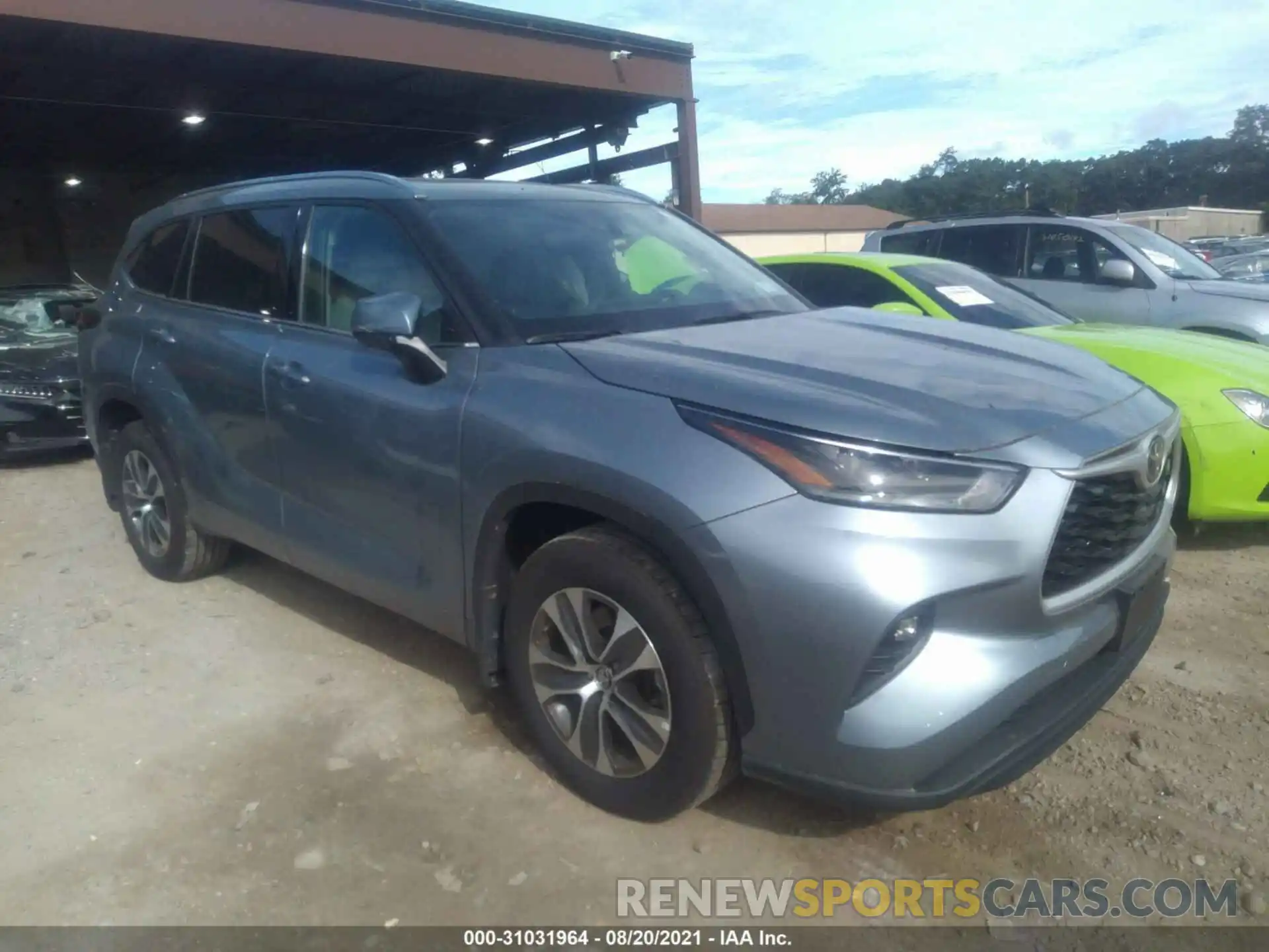 1 Photograph of a damaged car 5TDHZRBH1MS096207 TOYOTA HIGHLANDER 2021